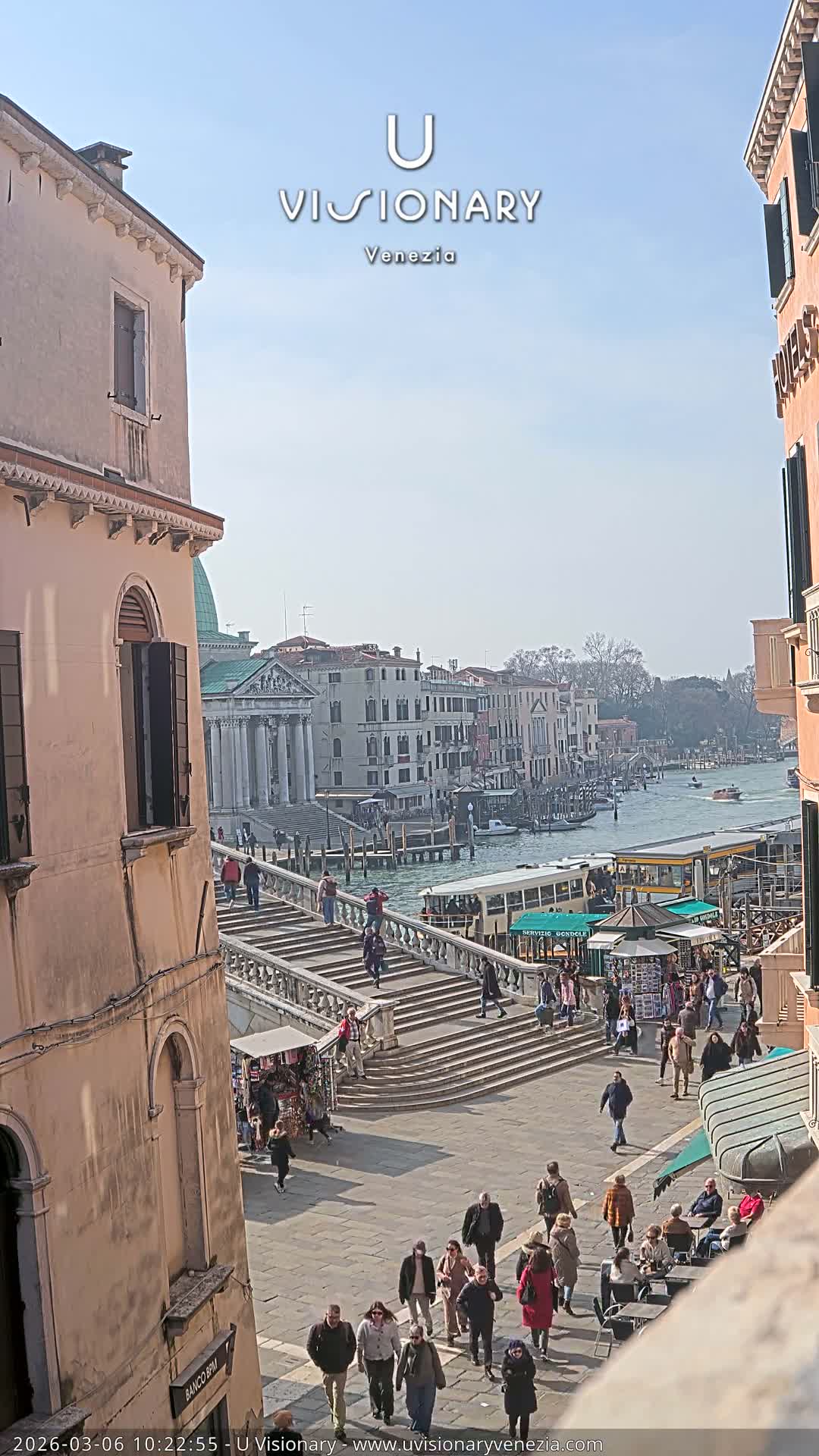 Venice, Ponte degli Scalzi Bridge & Chiesa di San Simeon Piccolo Church Live Cam - Venice, Veneto, Italy