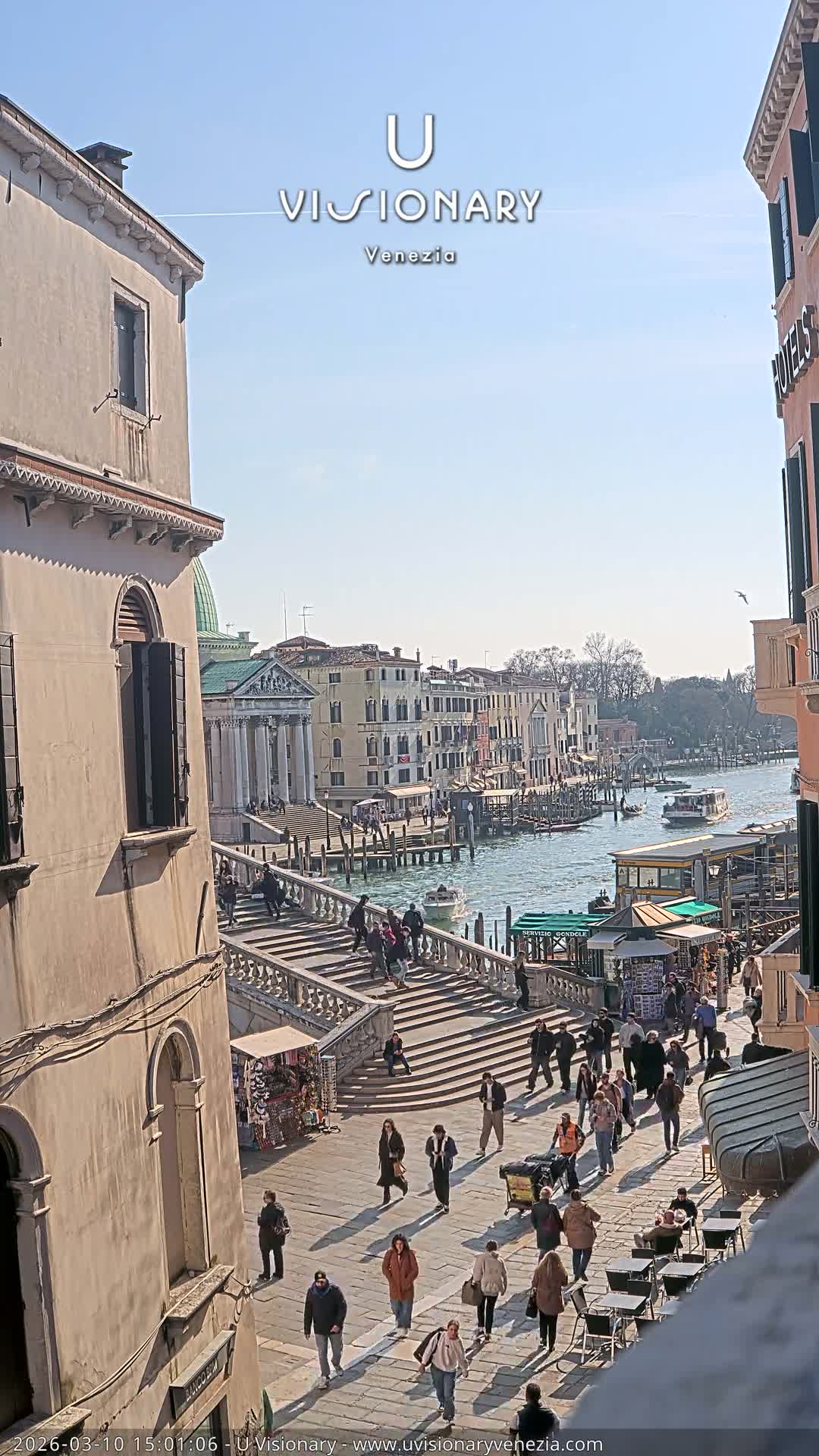 Venice, Ponte degli Scalzi Bridge & Chiesa di San Simeon Piccolo Church Live Cam - Venice, Veneto, Italy