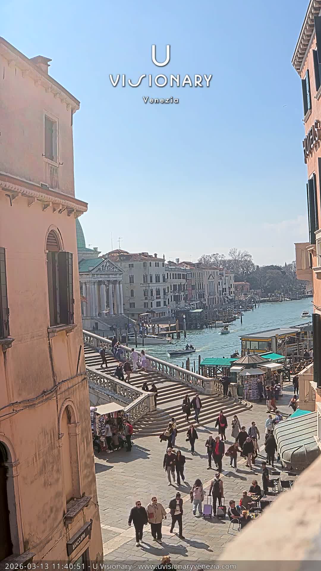 Venice, Ponte degli Scalzi Bridge & Chiesa di San Simeon Piccolo Church Live Cam - Venice, Veneto, Italy