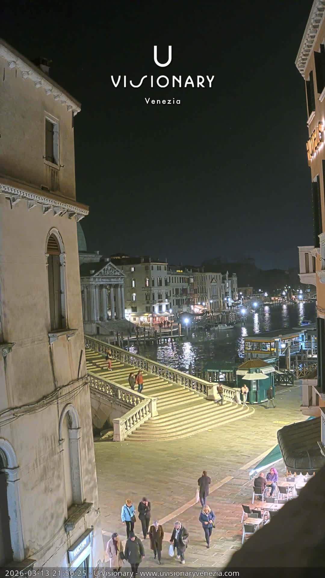 Venice, Ponte degli Scalzi Bridge & Chiesa di San Simeon Piccolo Church Live Cam - Venice, Veneto, Italy