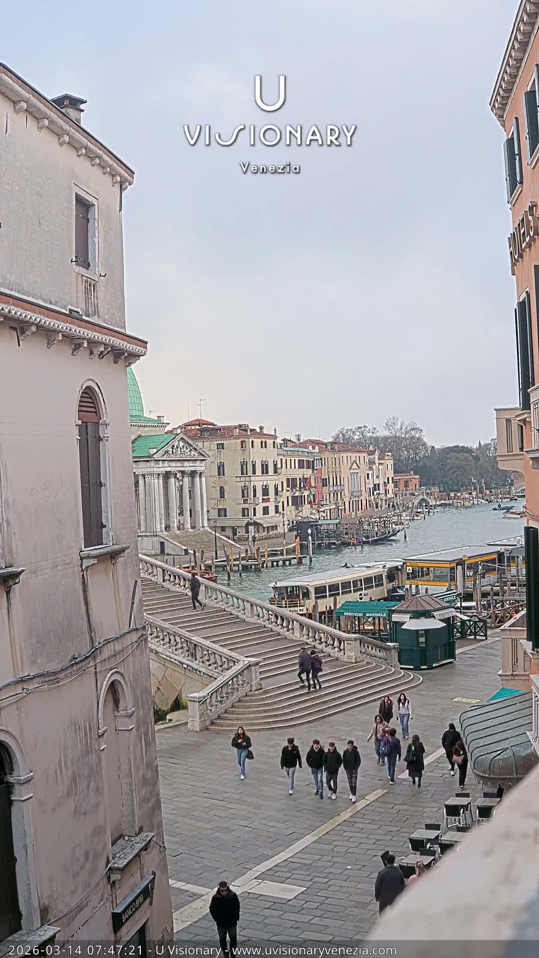 Venice, Ponte degli Scalzi Bridge & Chiesa di San Simeon Piccolo Church Live Cam - Venice, Veneto, Italy