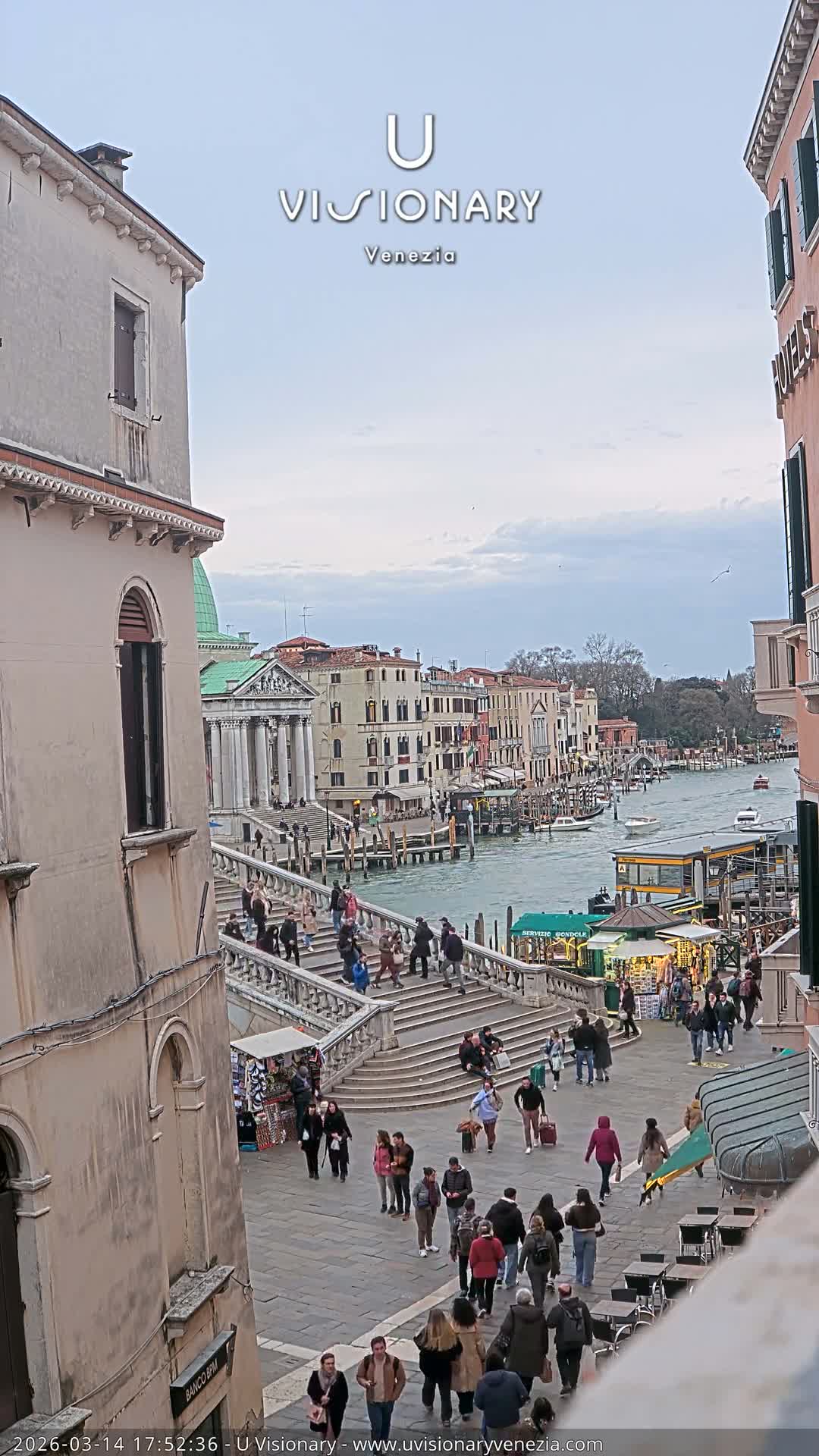 Venice, Ponte degli Scalzi Bridge & Chiesa di San Simeon Piccolo Church Live Cam - Venice, Veneto, Italy