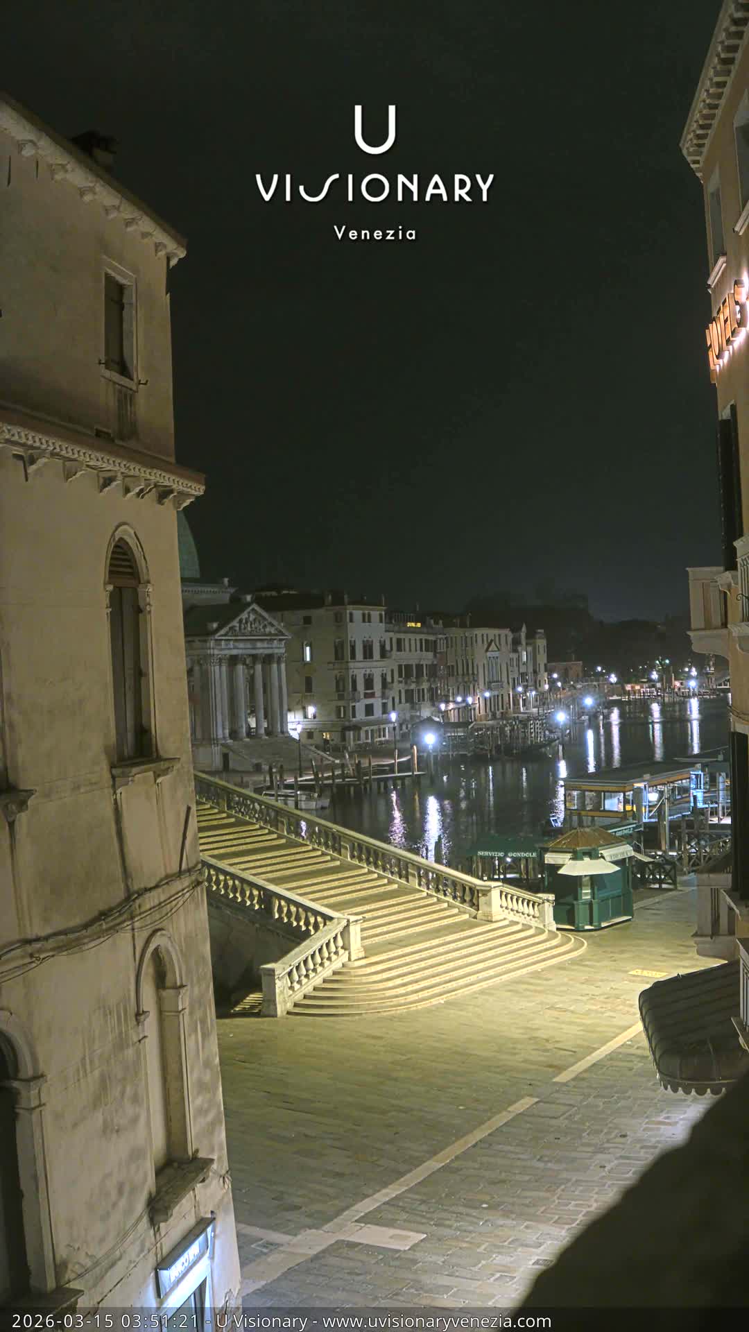 Venice, Ponte degli Scalzi Bridge & Chiesa di San Simeon Piccolo Church Live Cam - Venice, Veneto, Italy