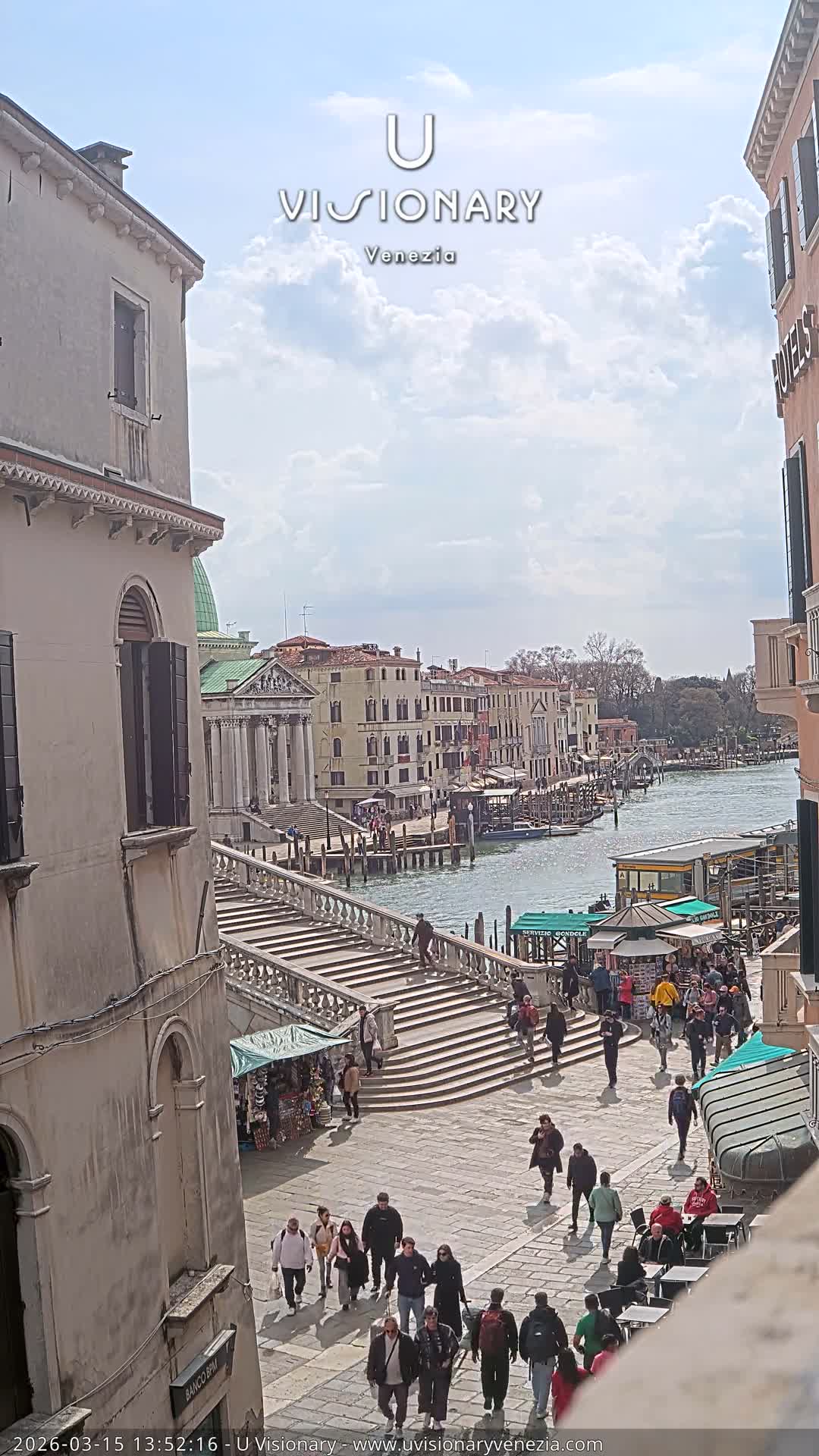 Venice, Ponte degli Scalzi Bridge & Chiesa di San Simeon Piccolo Church Live Cam - Venice, Veneto, Italy