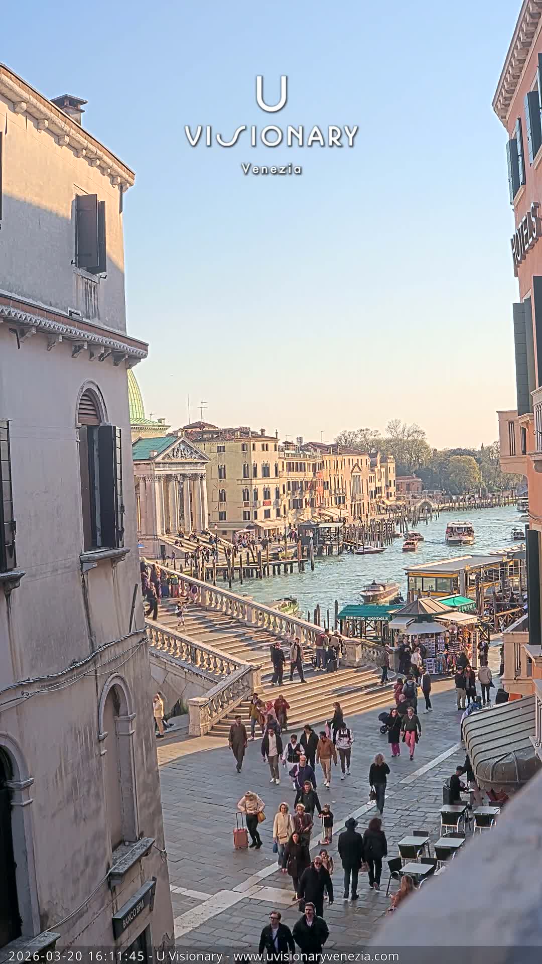 Venice, Ponte degli Scalzi Bridge & Chiesa di San Simeon Piccolo Church Live Cam - Venice, Veneto, Italy