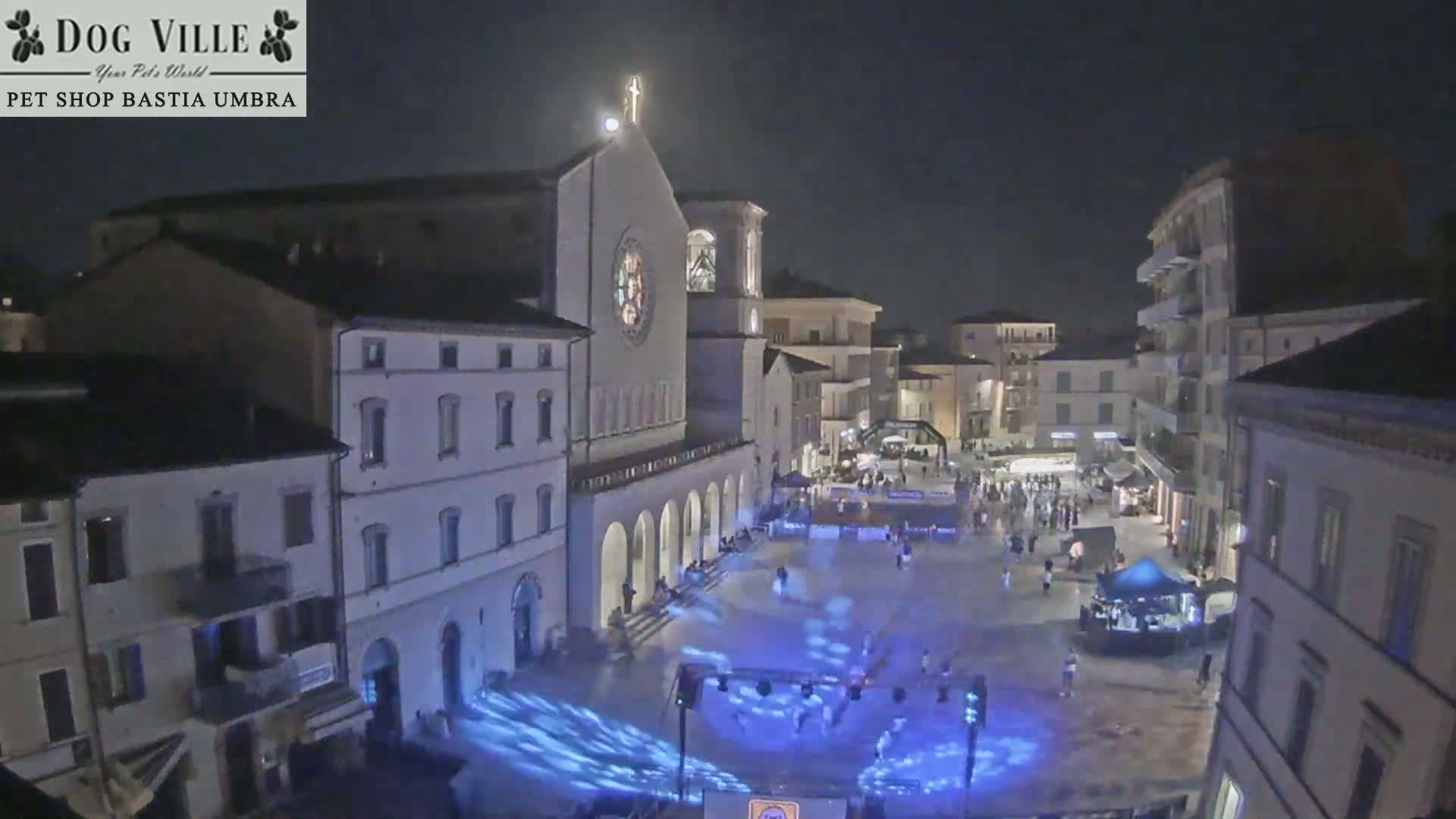 Bastia Umbra, Piazza Giuseppe Mazzini Square Live Cam - Perugia, Umbria, Italy