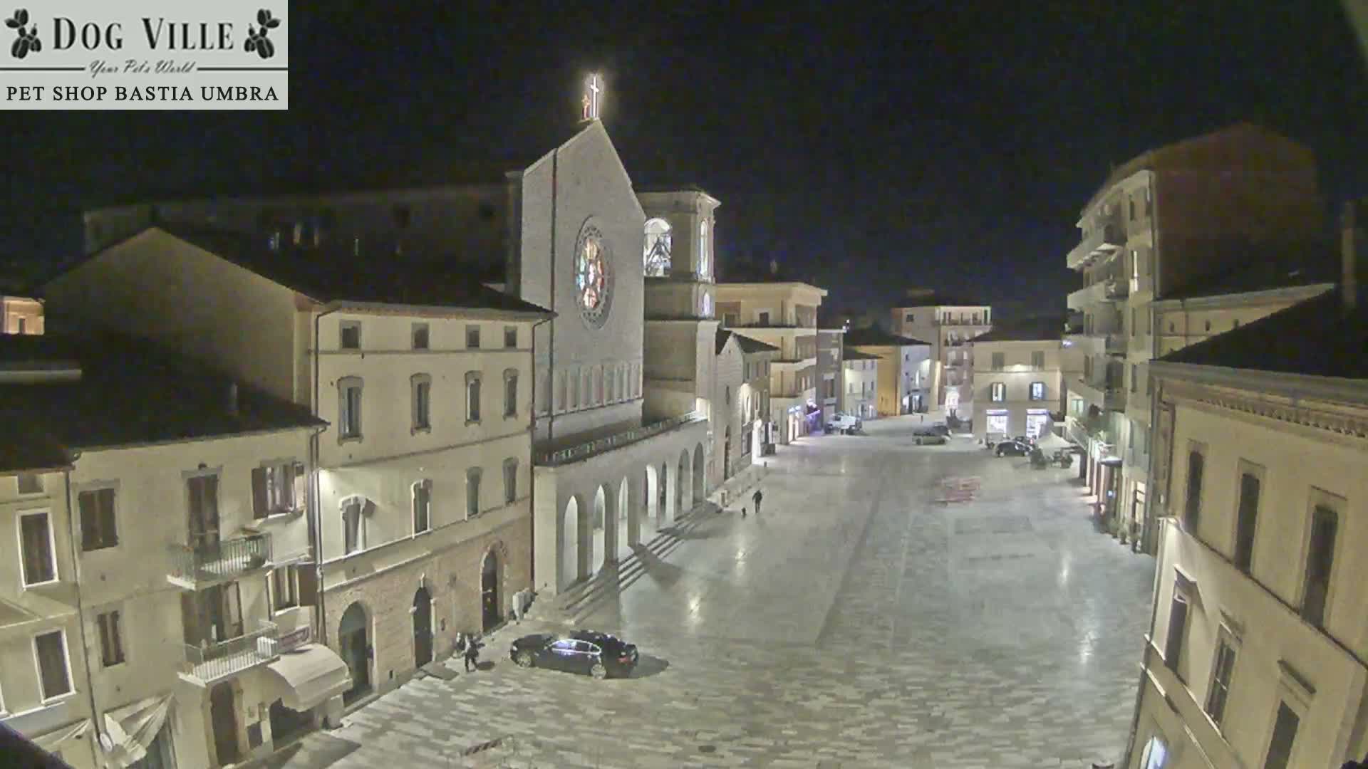 Bastia Umbra, Piazza Giuseppe Mazzini Square Live Cam - Perugia, Umbria, Italy