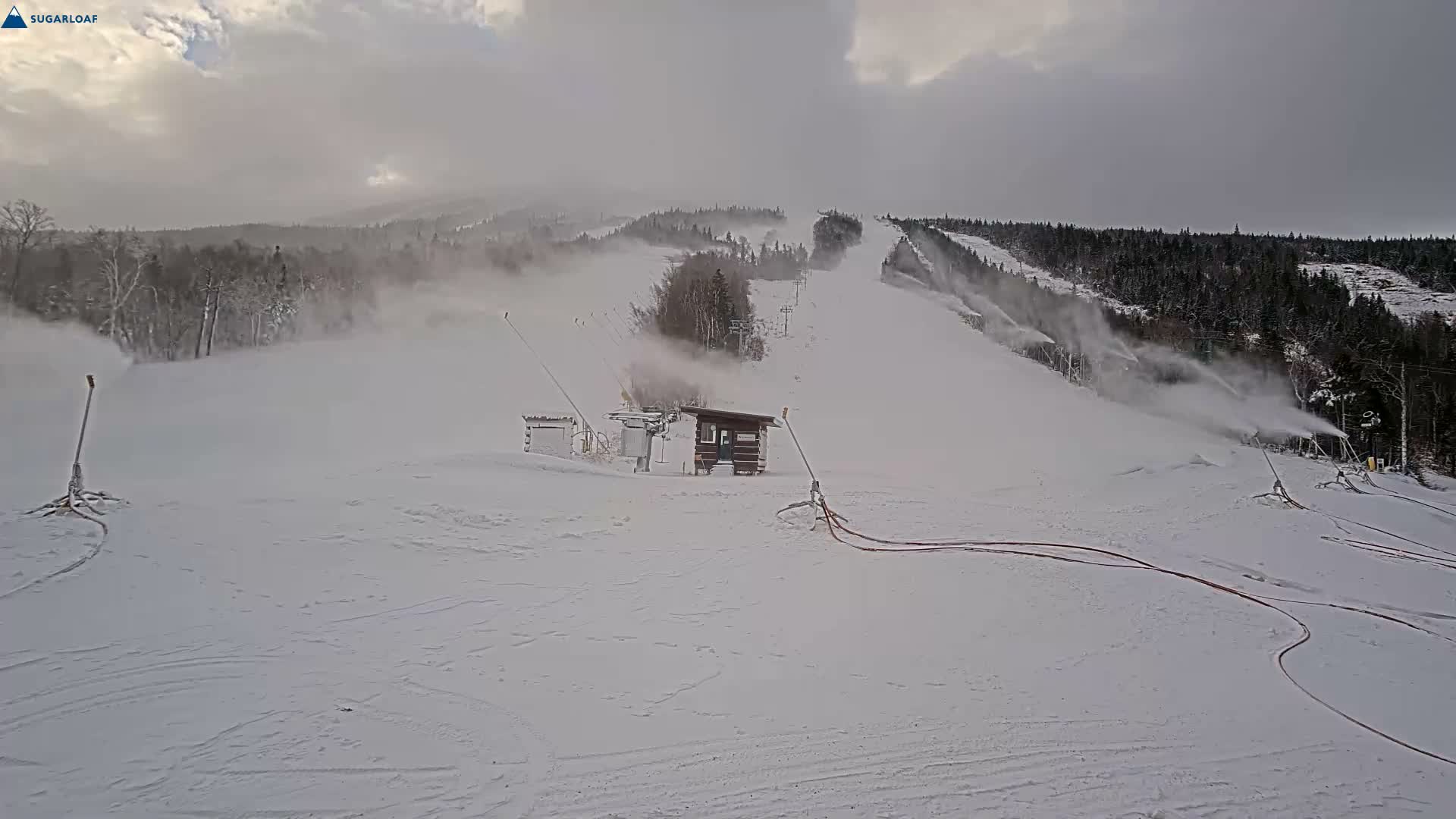 Sugarloaf Mountain Ski Slopes Live Cam -  Kingfield, Franklin, Maine, USA