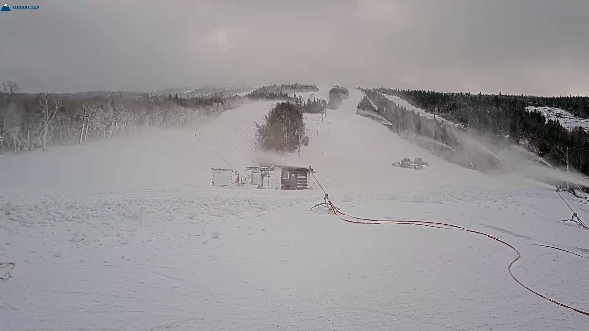 Sugarloaf Mountain Ski Slopes Live Cam -  Kingfield, Franklin, Maine, USA