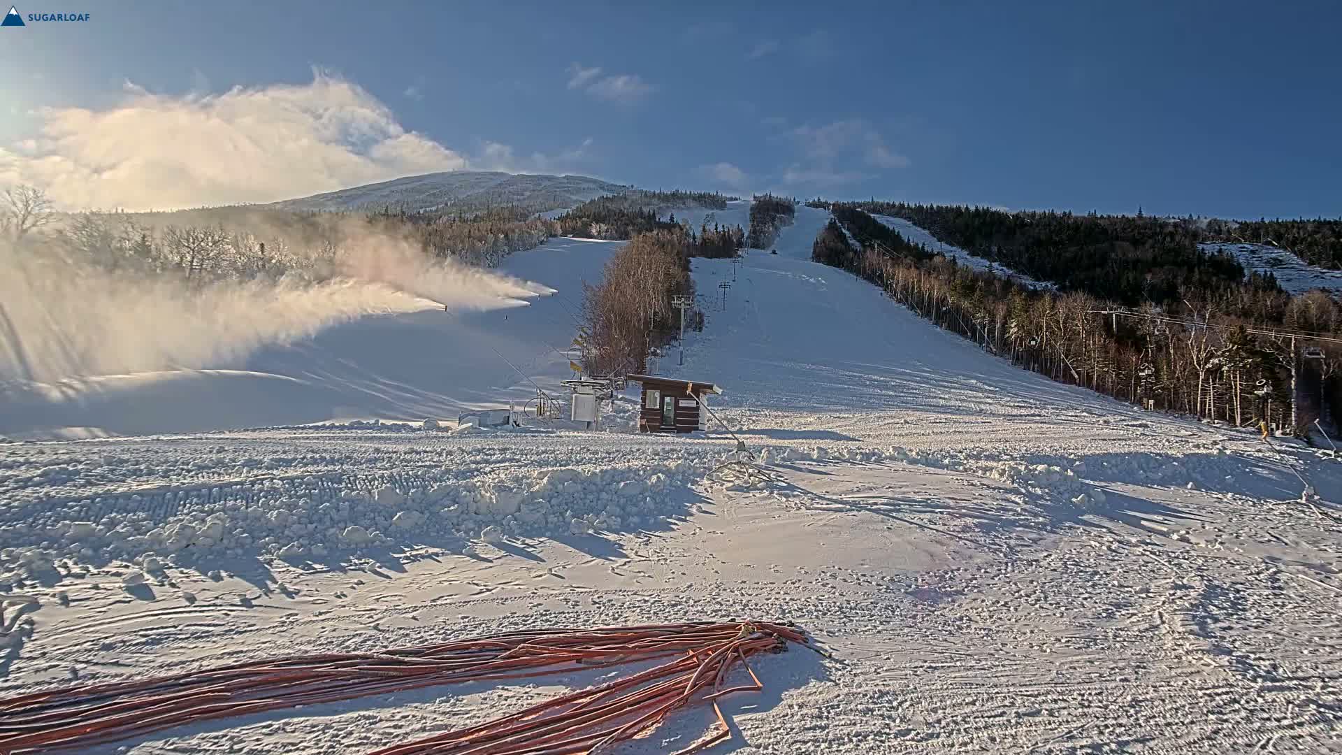Sugarloaf Mountain Ski Slopes Live Cam -  Kingfield, Franklin, Maine, USA