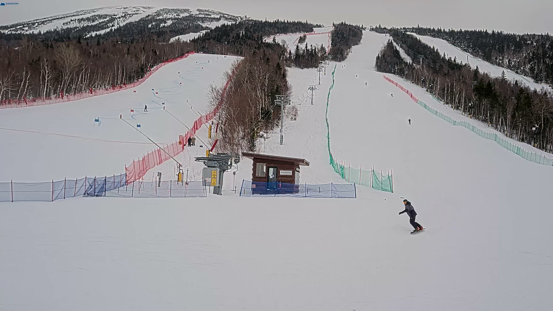 Sugarloaf Mountain Ski Slopes Live Cam -  Kingfield, Franklin, Maine, USA