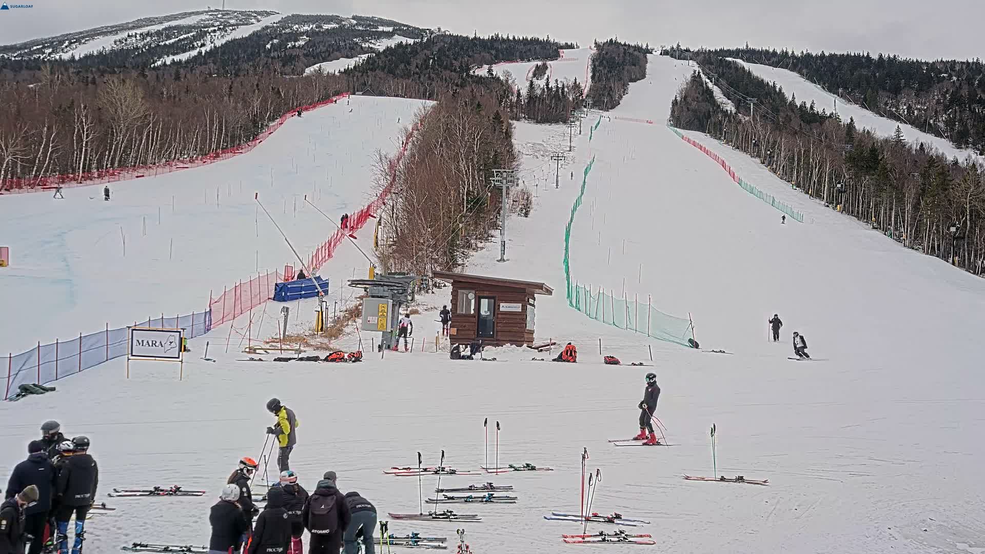 Sugarloaf Mountain Ski Slopes Live Cam -  Kingfield, Franklin, Maine, USA