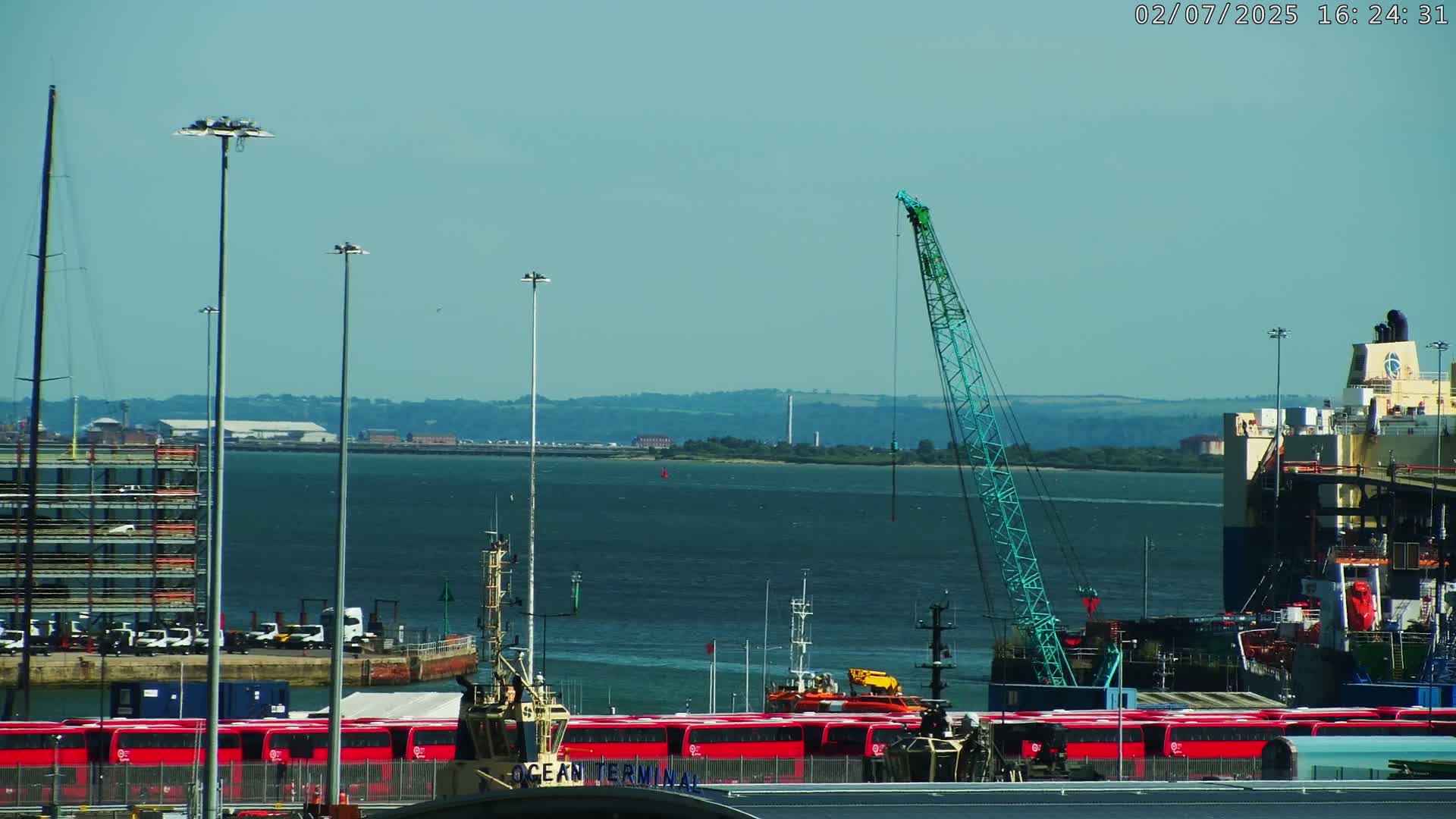 Port of Southampton Ocean Cruise Terminal (Berth 46) Live Cam - Southampton, Hampshire, South East, England, United Kingdom