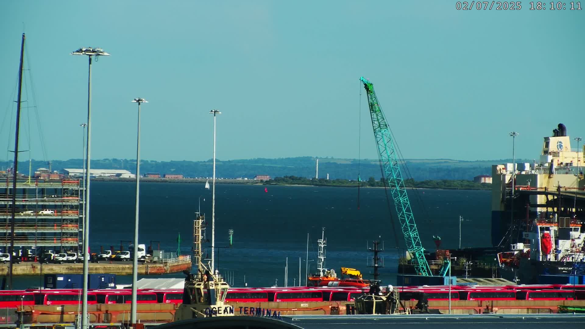 Port of Southampton Ocean Cruise Terminal (Berth 46) Live Cam - Southampton, Hampshire, South East, England, United Kingdom
