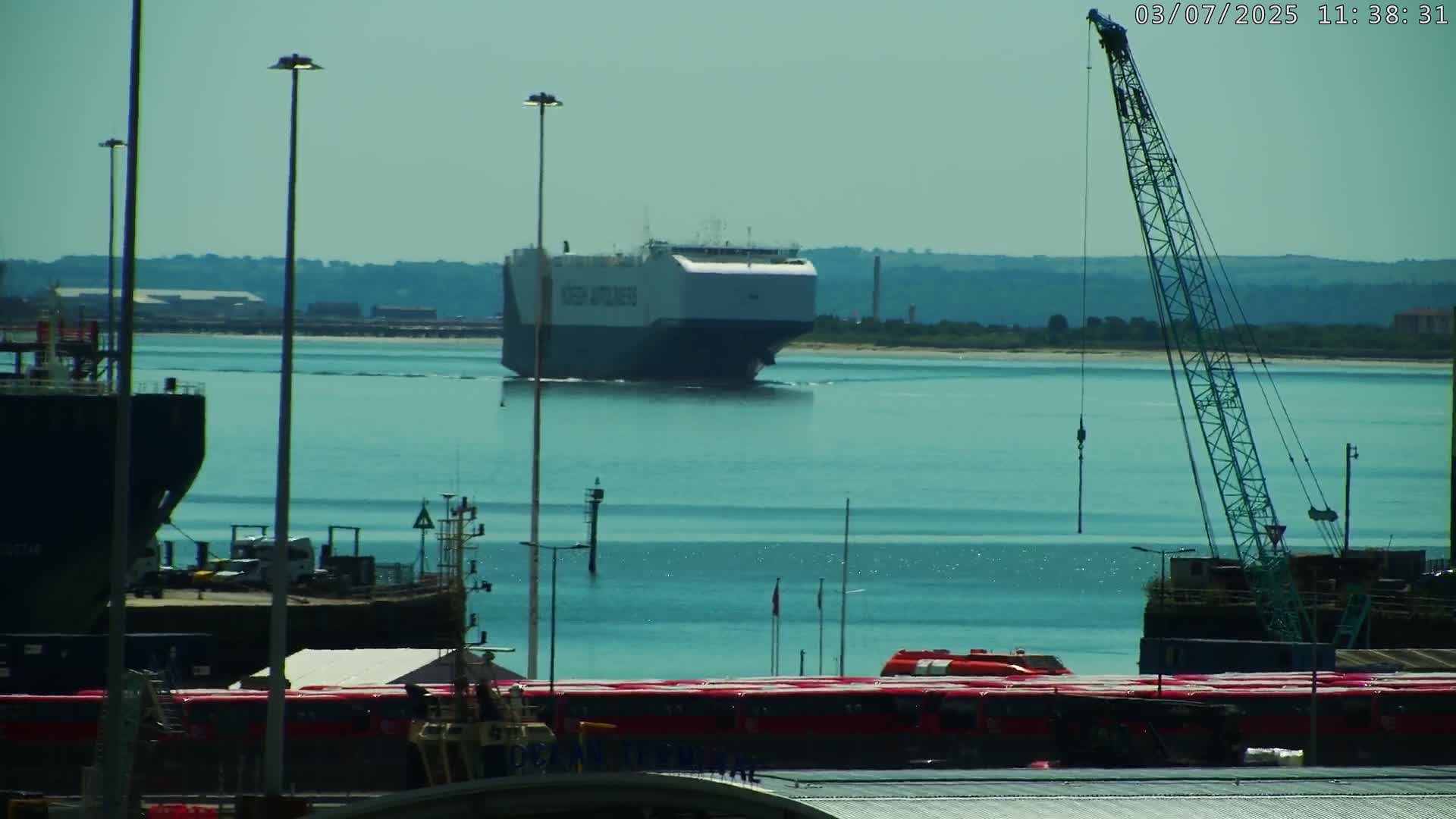Port of Southampton Ocean Cruise Terminal (Berth 46) Live Cam - Southampton, Hampshire, South East, England, United Kingdom