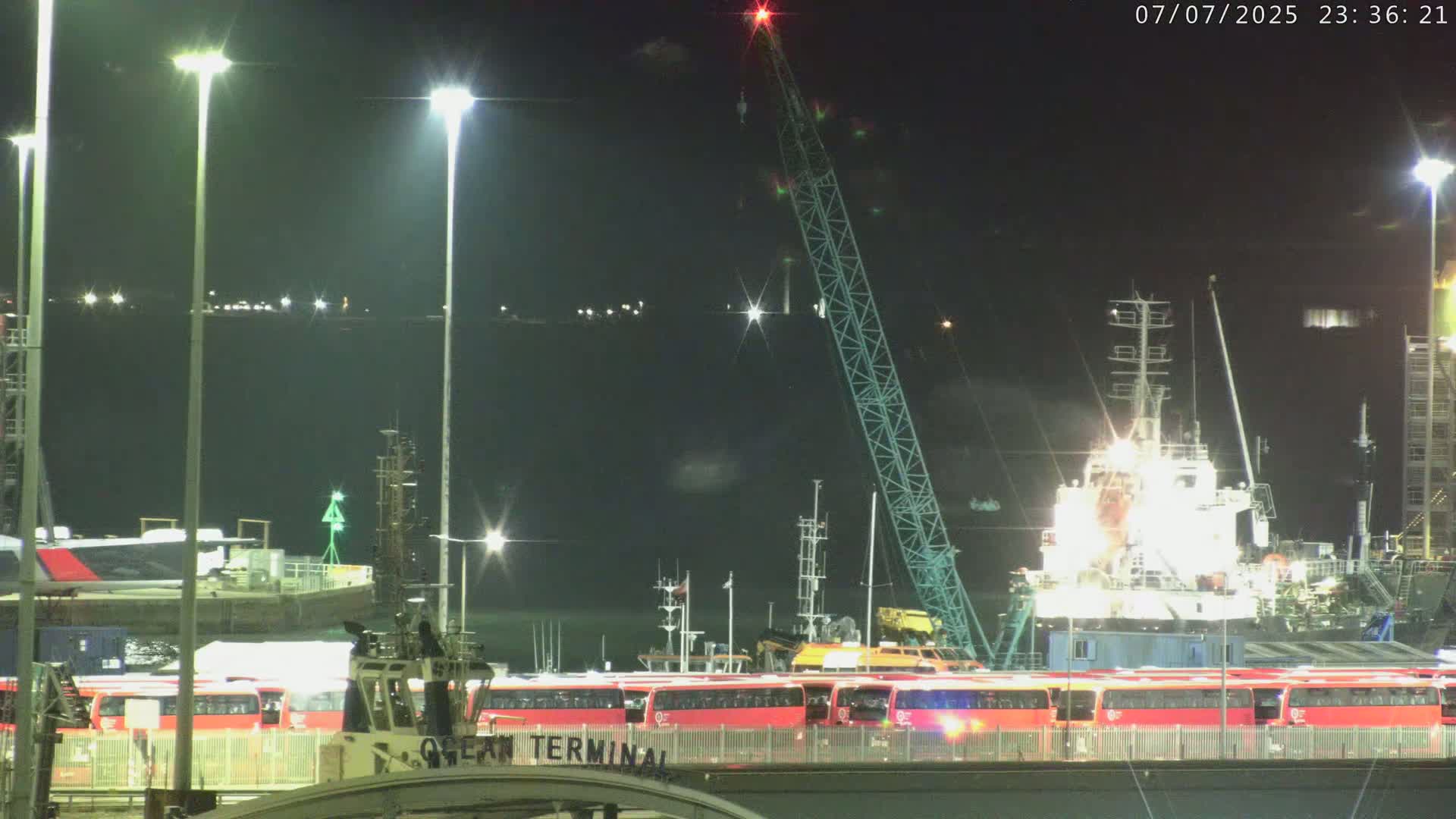 Port of Southampton Ocean Cruise Terminal (Berth 46) Live Cam - Southampton, Hampshire, South East, England, United Kingdom