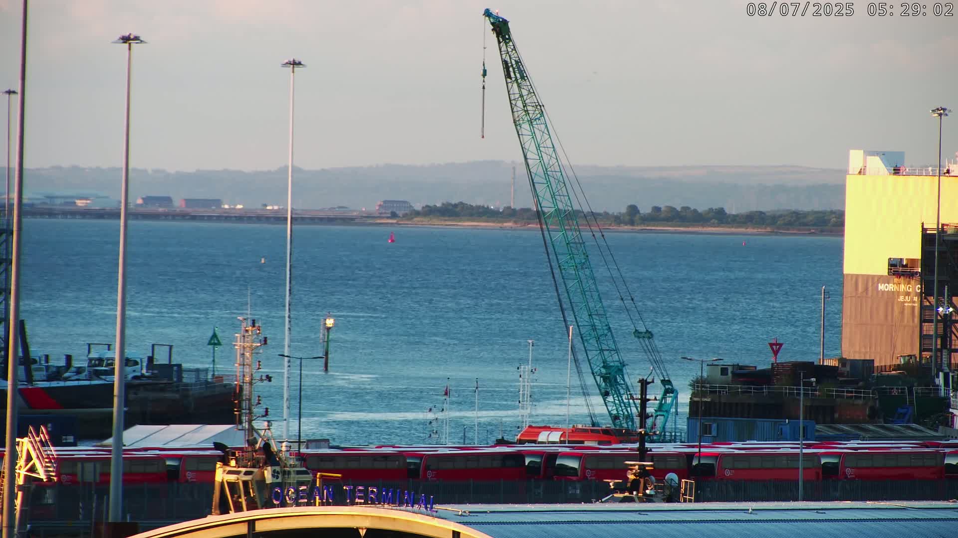 Port of Southampton Ocean Cruise Terminal (Berth 46) Live Cam - Southampton, Hampshire, South East, England, United Kingdom