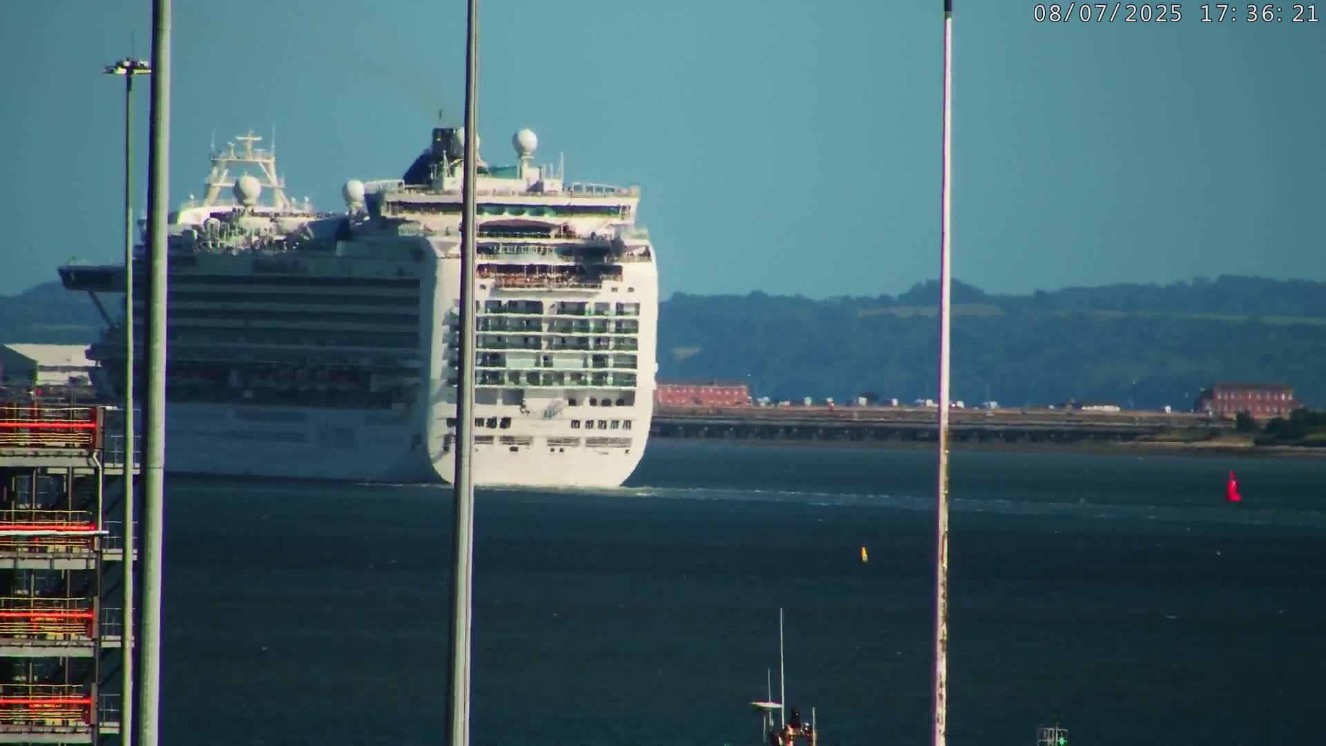 Port of Southampton Ocean Cruise Terminal (Berth 46) Live Cam - Southampton, Hampshire, South East, England, United Kingdom
