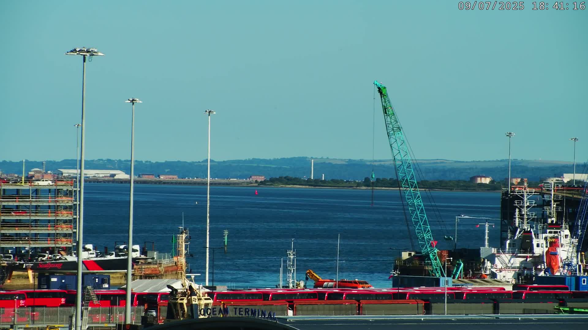 Port of Southampton Ocean Cruise Terminal (Berth 46) Live Cam - Southampton, Hampshire, South East, England, United Kingdom
