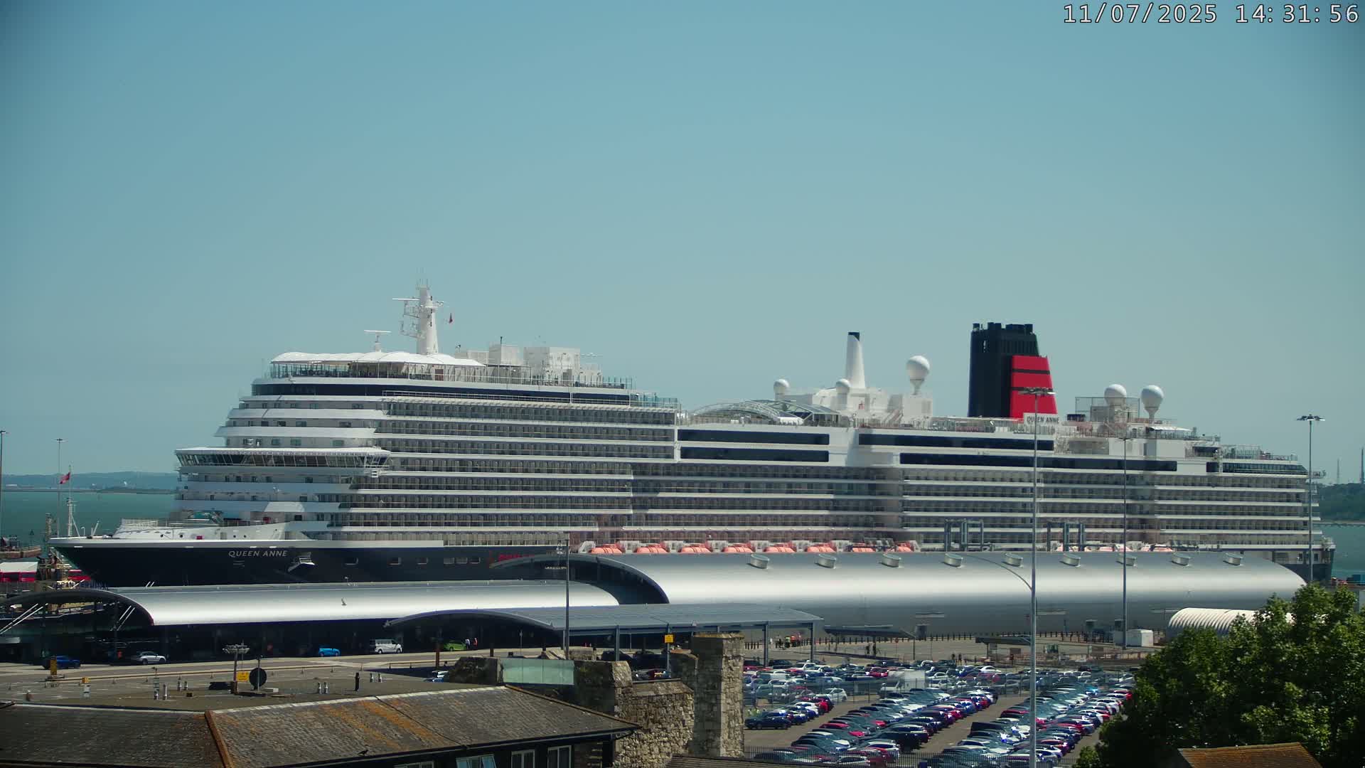 Port of Southampton Ocean Cruise Terminal (Berth 46) Live Cam - Southampton, Hampshire, South East, England, United Kingdom