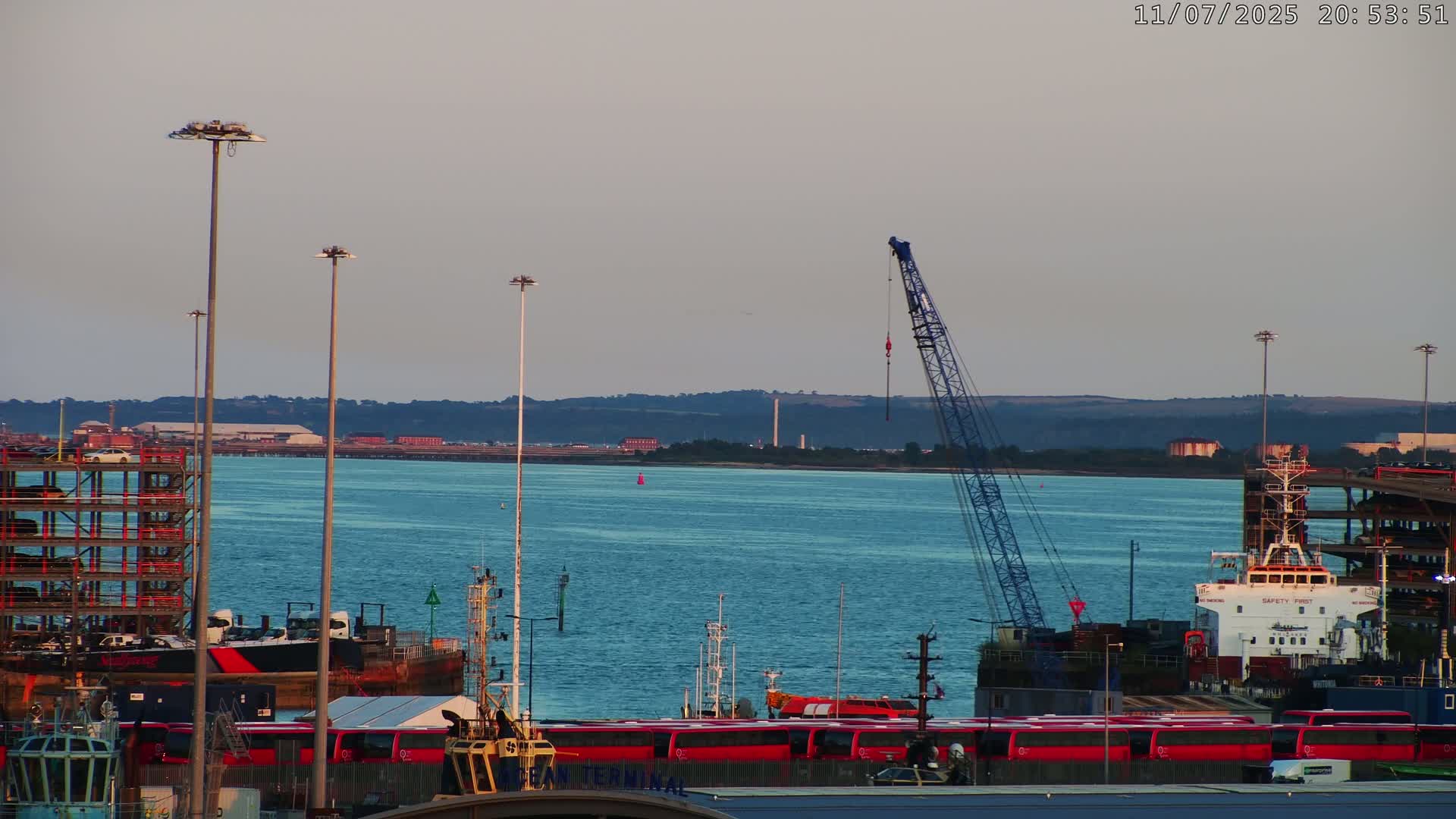 Port of Southampton Ocean Cruise Terminal (Berth 46) Live Cam - Southampton, Hampshire, South East, England, United Kingdom