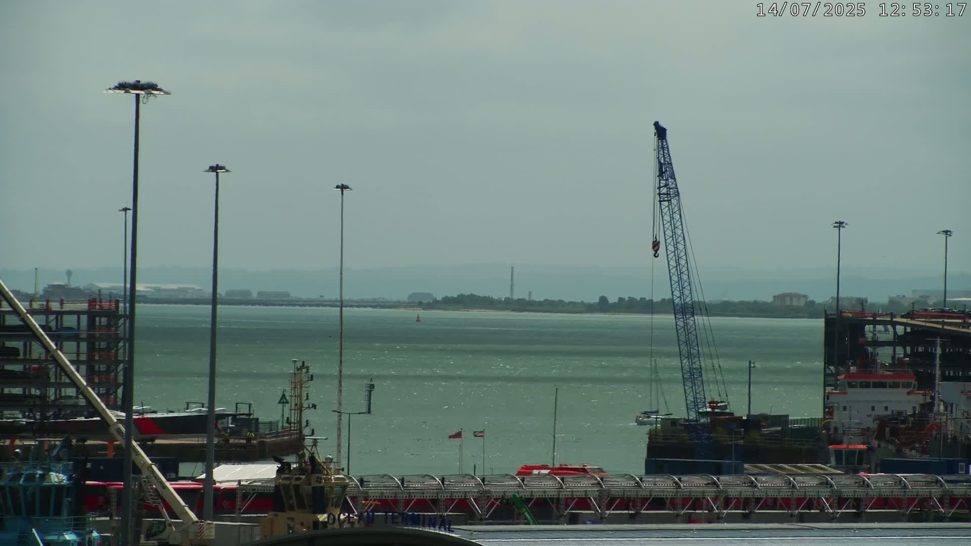 Port of Southampton Ocean Cruise Terminal (Berth 46) Live Cam - Southampton, Hampshire, South East, England, United Kingdom