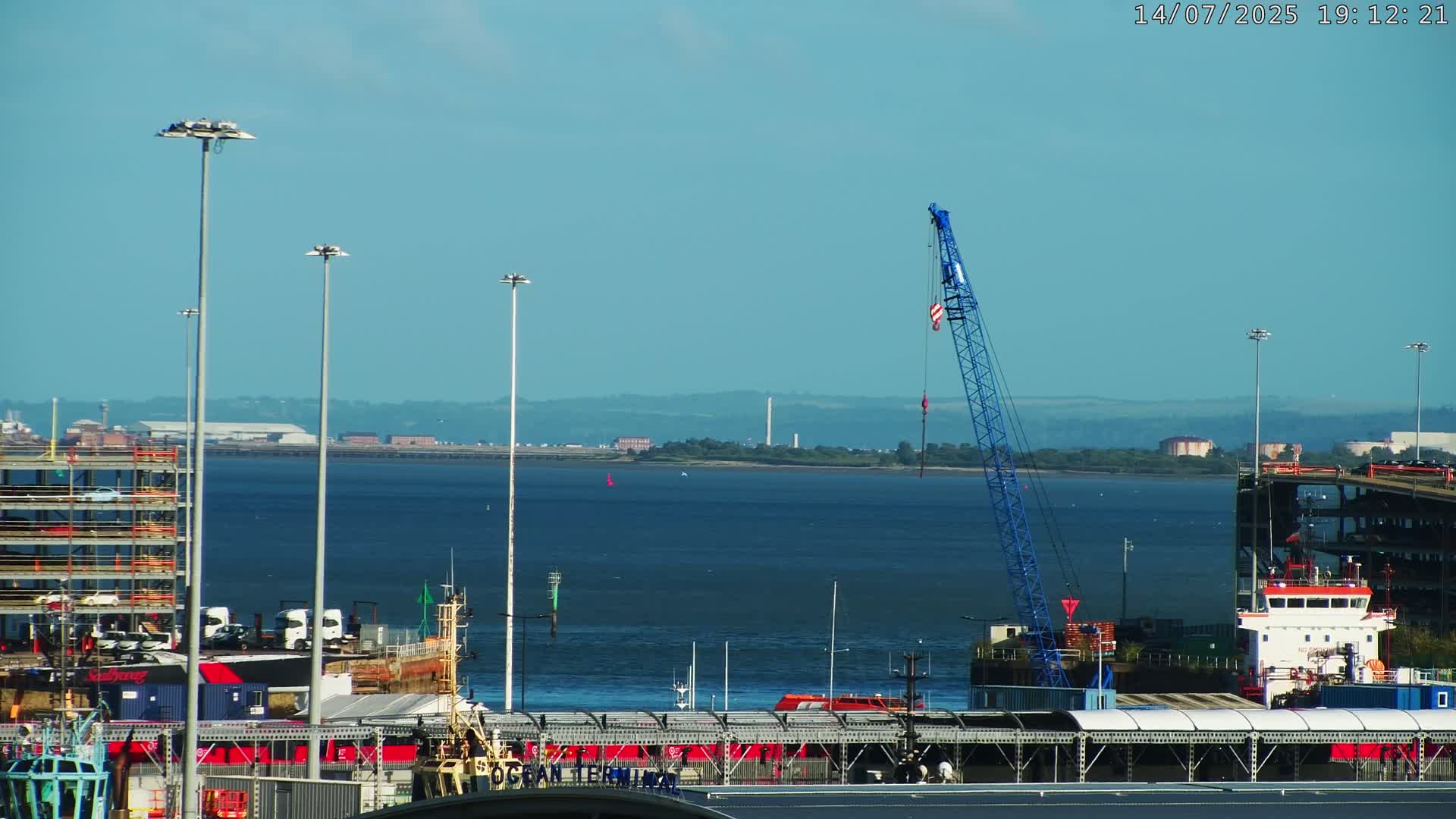 Port of Southampton Ocean Cruise Terminal (Berth 46) Live Cam - Southampton, Hampshire, South East, England, United Kingdom