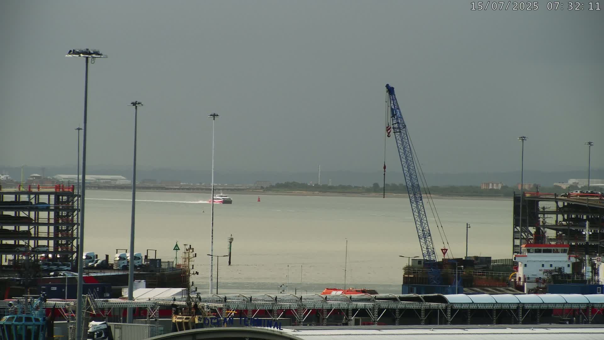 Port of Southampton Ocean Cruise Terminal (Berth 46) Live Cam - Southampton, Hampshire, South East, England, United Kingdom