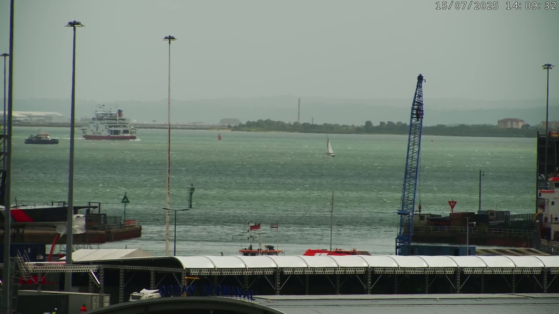 Port of Southampton Ocean Cruise Terminal (Berth 46) Live Cam - Southampton, Hampshire, South East, England, United Kingdom