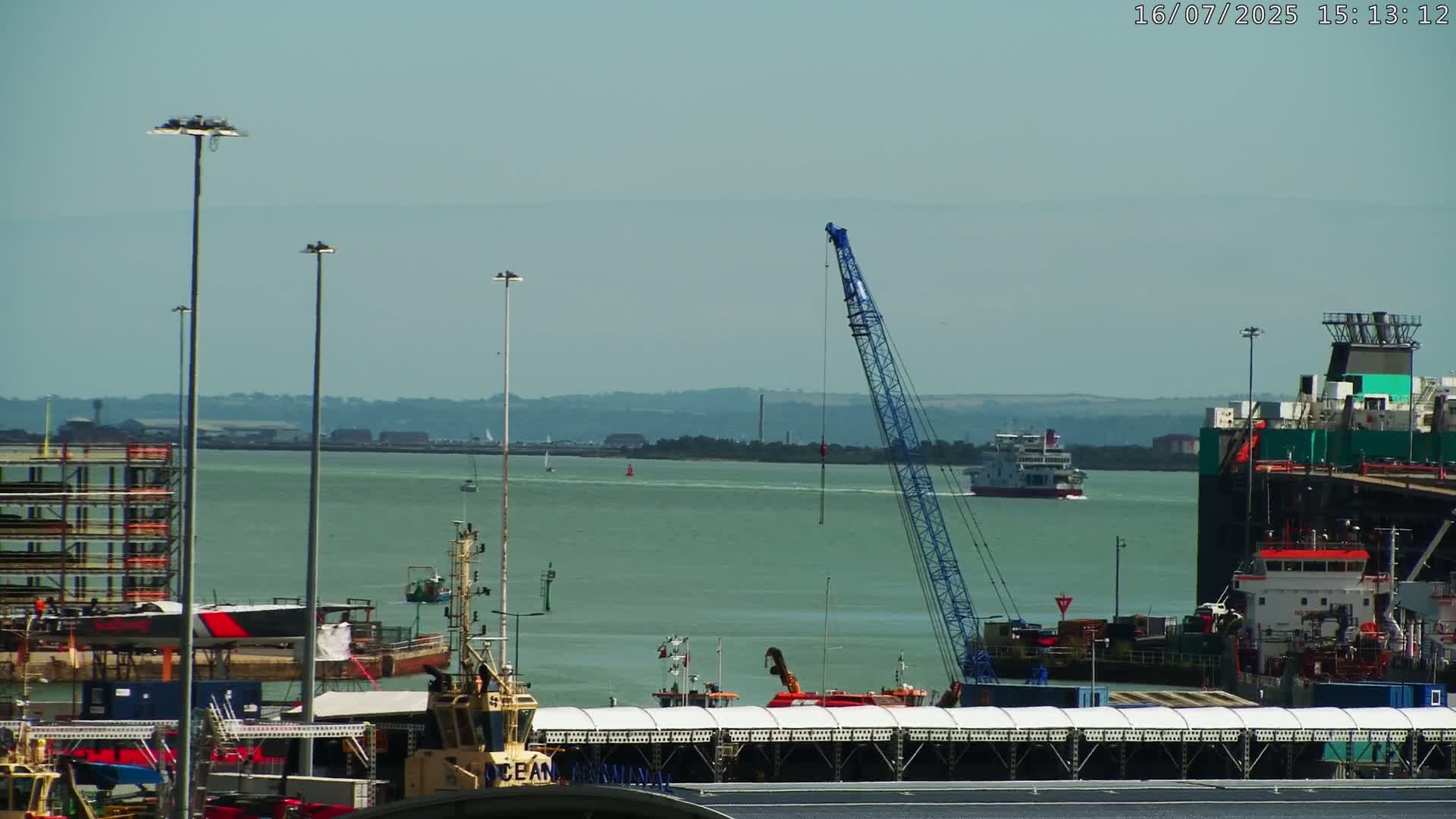 Port of Southampton Ocean Cruise Terminal (Berth 46) Live Cam - Southampton, Hampshire, South East, England, United Kingdom