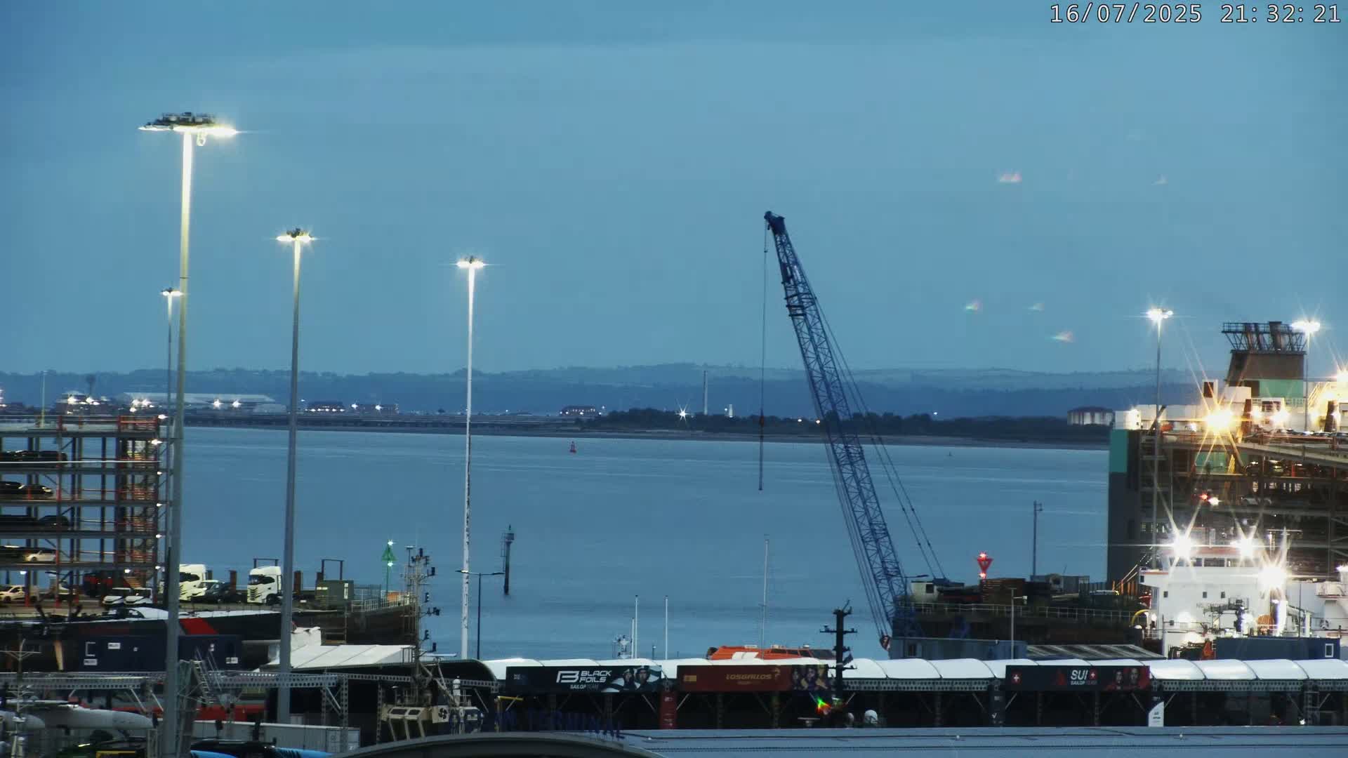 Port of Southampton Ocean Cruise Terminal (Berth 46) Live Cam - Southampton, Hampshire, South East, England, United Kingdom