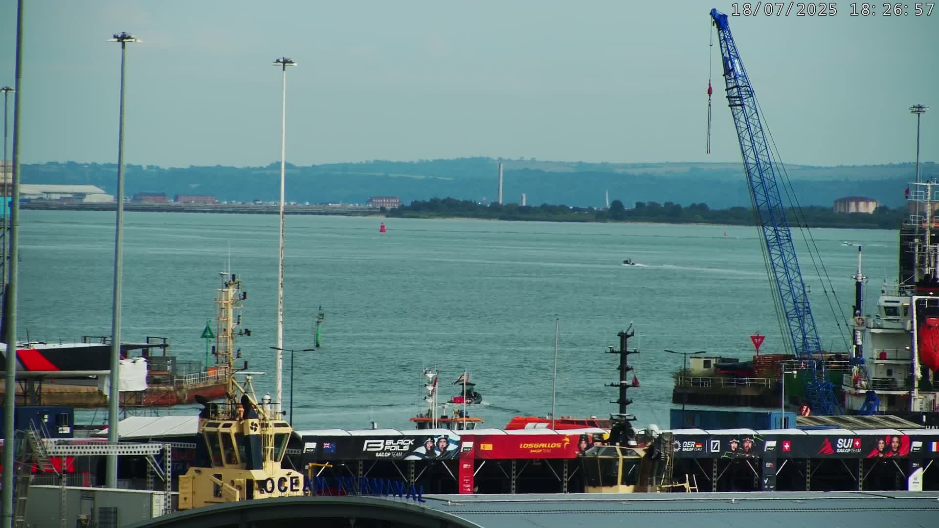 Port of Southampton Ocean Cruise Terminal (Berth 46) Live Cam - Southampton, Hampshire, South East, England, United Kingdom