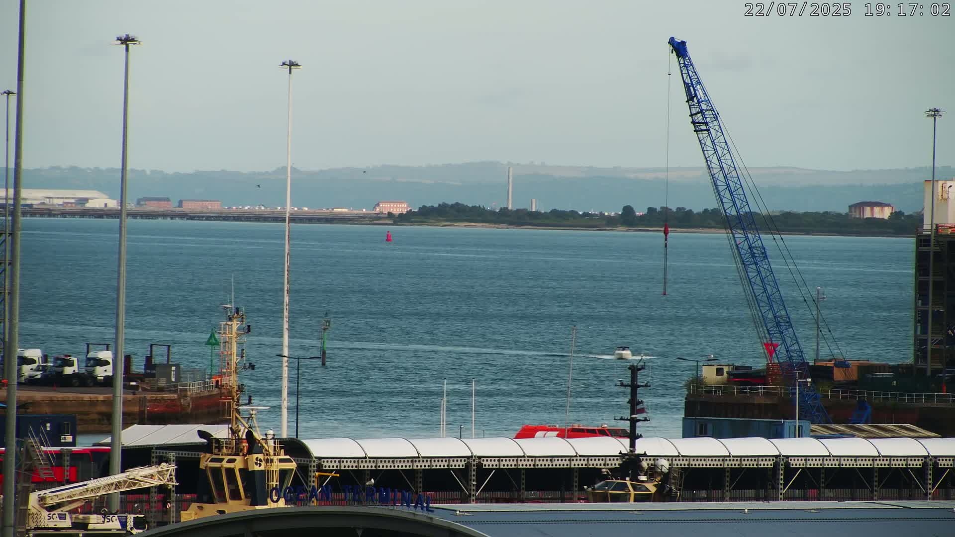 Port of Southampton Ocean Cruise Terminal (Berth 46) Live Cam - Southampton, Hampshire, South East, England, United Kingdom