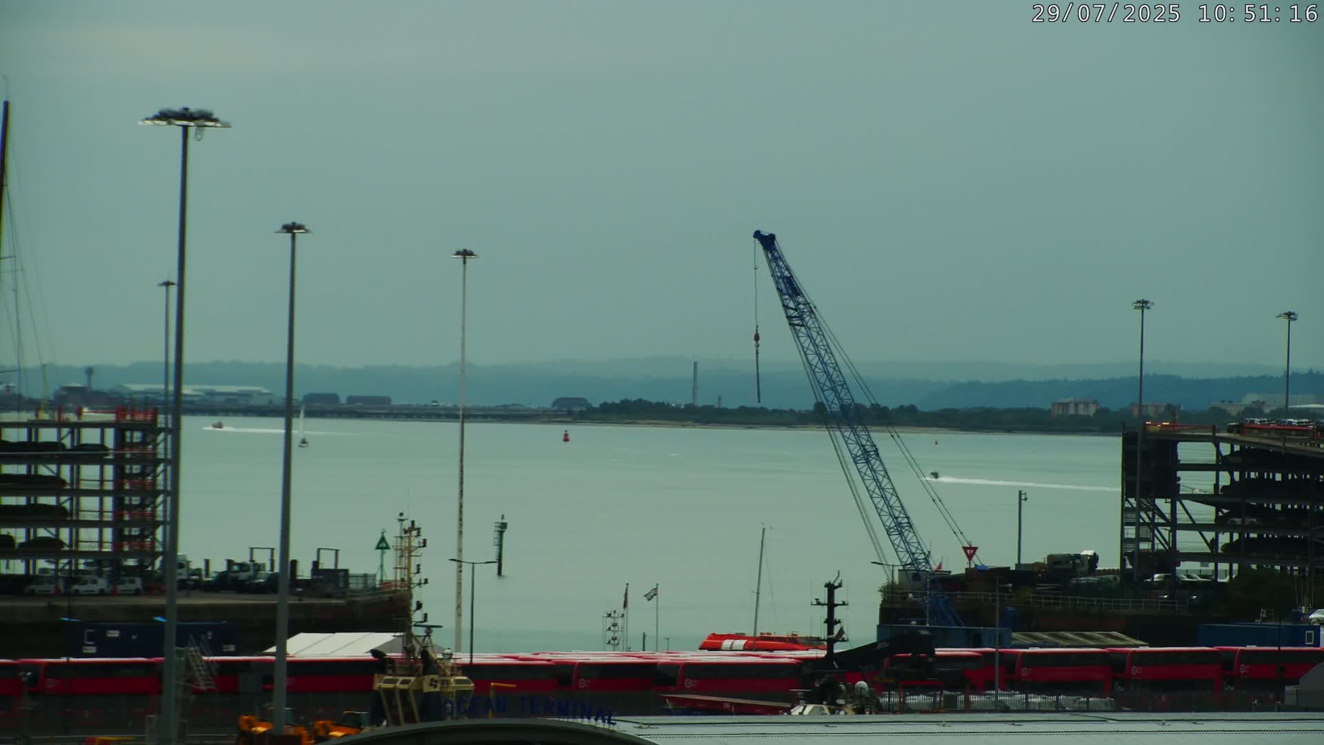 Port of Southampton Ocean Cruise Terminal (Berth 46) Live Cam - Southampton, Hampshire, South East, England, United Kingdom