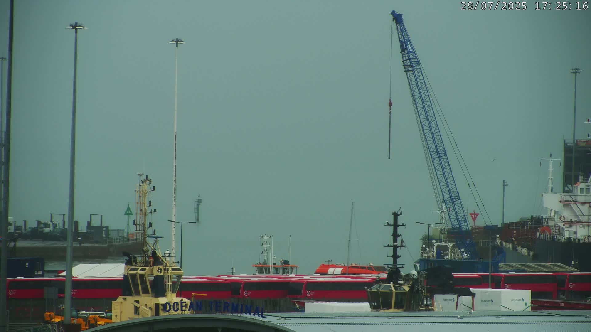 Port of Southampton Ocean Cruise Terminal (Berth 46) Live Cam - Southampton, Hampshire, South East, England, United Kingdom