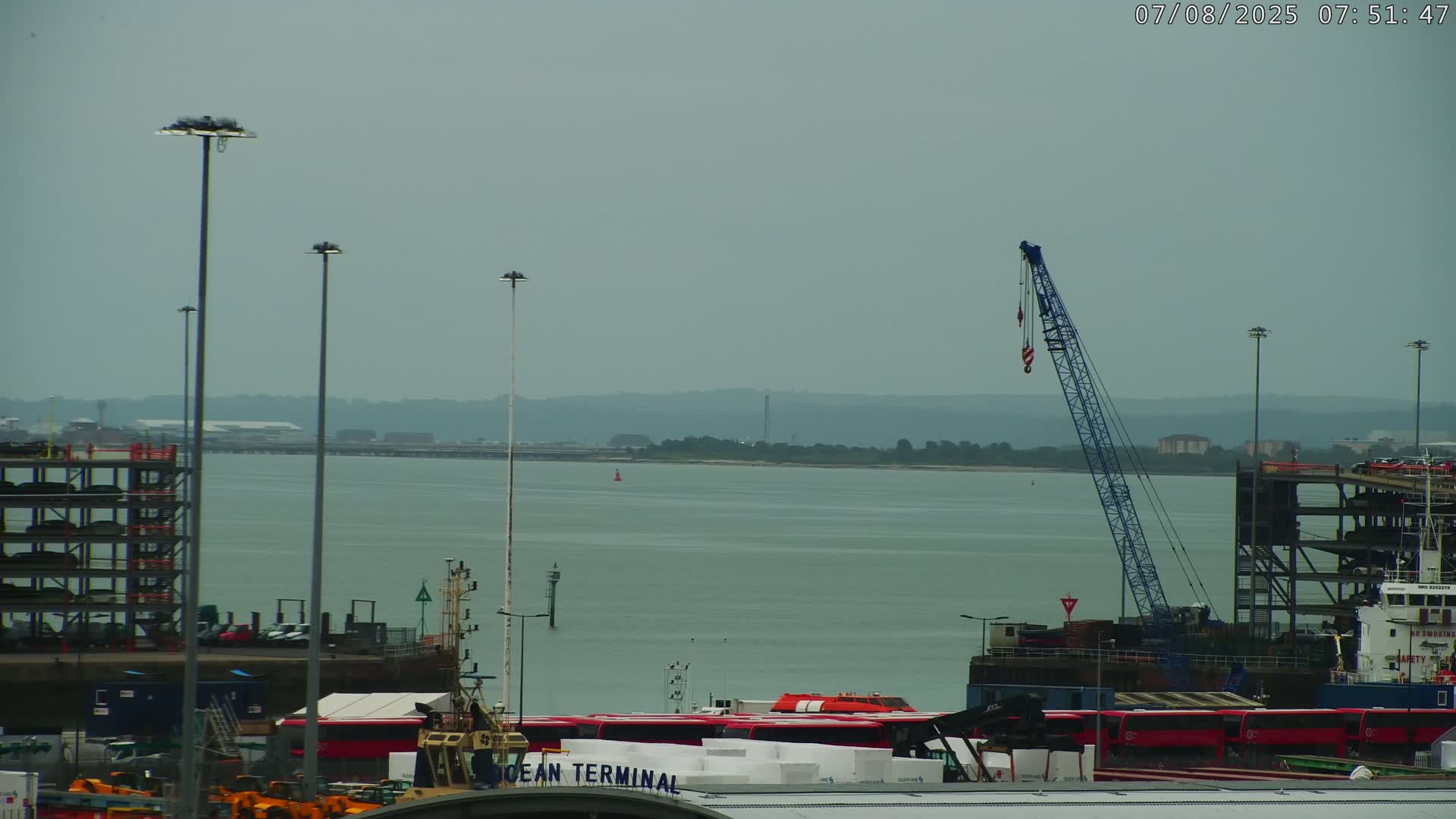 Port of Southampton Ocean Cruise Terminal (Berth 46) Live Cam - Southampton, Hampshire, South East, England, United Kingdom