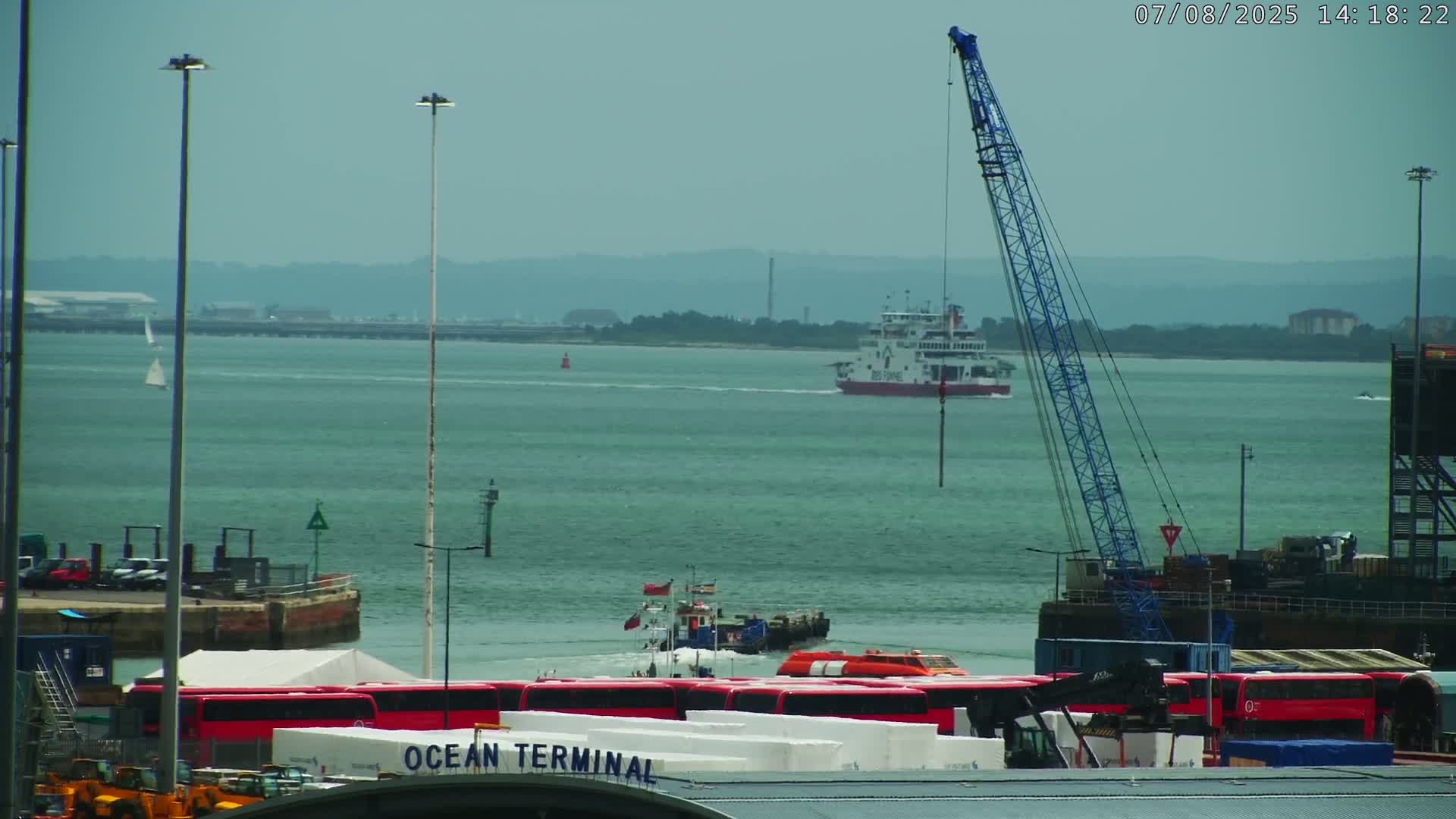 Port of Southampton Ocean Cruise Terminal (Berth 46) Live Cam - Southampton, Hampshire, South East, England, United Kingdom