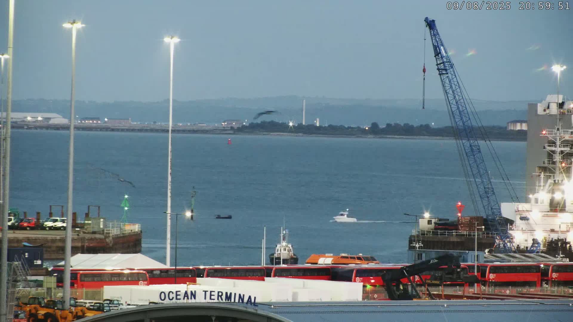 Port of Southampton Ocean Cruise Terminal (Berth 46) Live Cam - Southampton, Hampshire, South East, England, United Kingdom