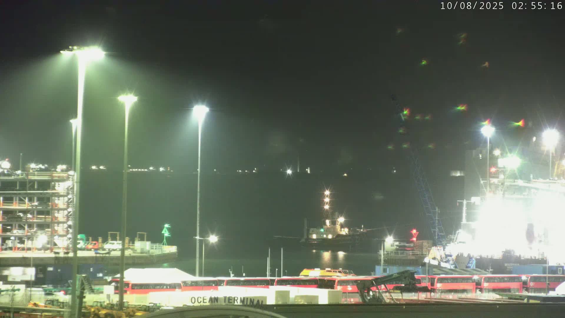 Port of Southampton Ocean Cruise Terminal (Berth 46) Live Cam - Southampton, Hampshire, South East, England, United Kingdom