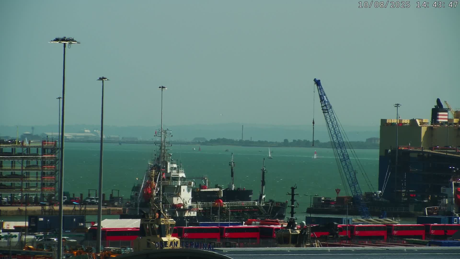 Port of Southampton Ocean Cruise Terminal (Berth 46) Live Cam - Southampton, Hampshire, South East, England, United Kingdom