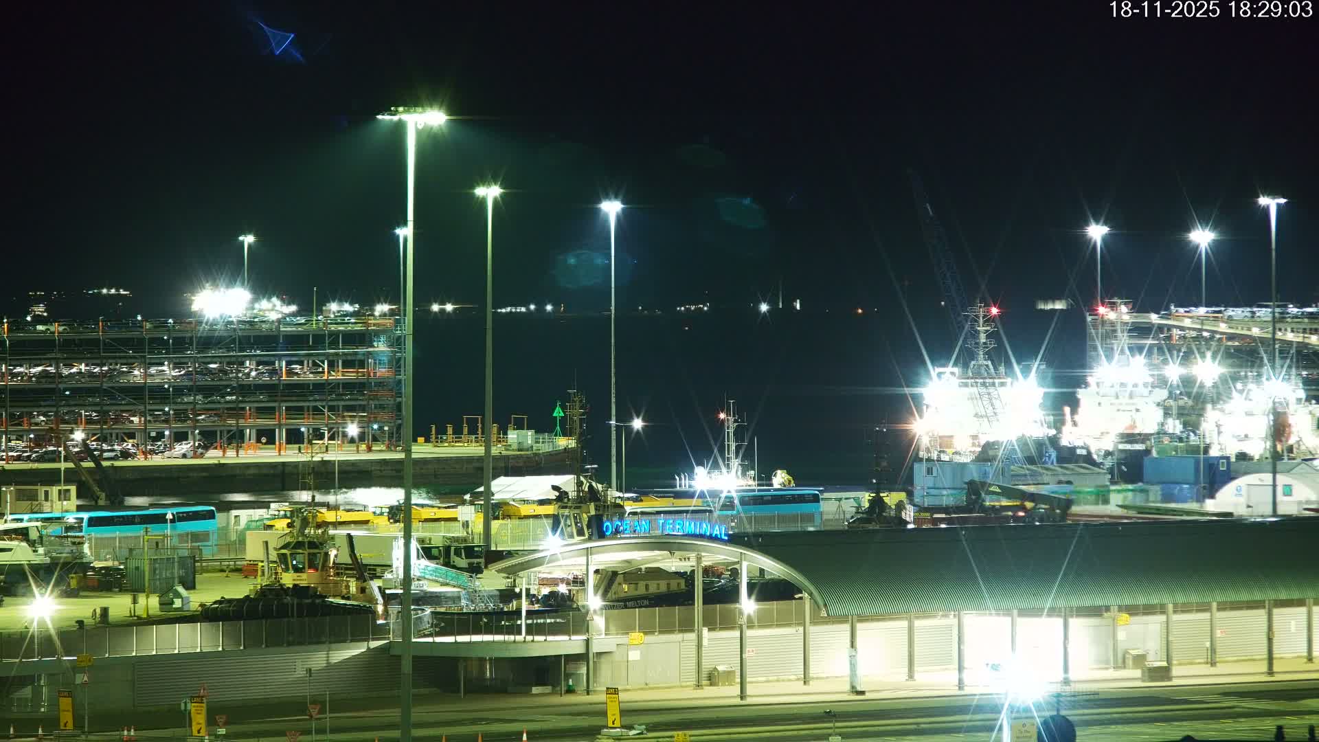 Port of Southampton Ocean Cruise Terminal (Berth 46) Live Cam - Southampton, Hampshire, South East, England, United Kingdom