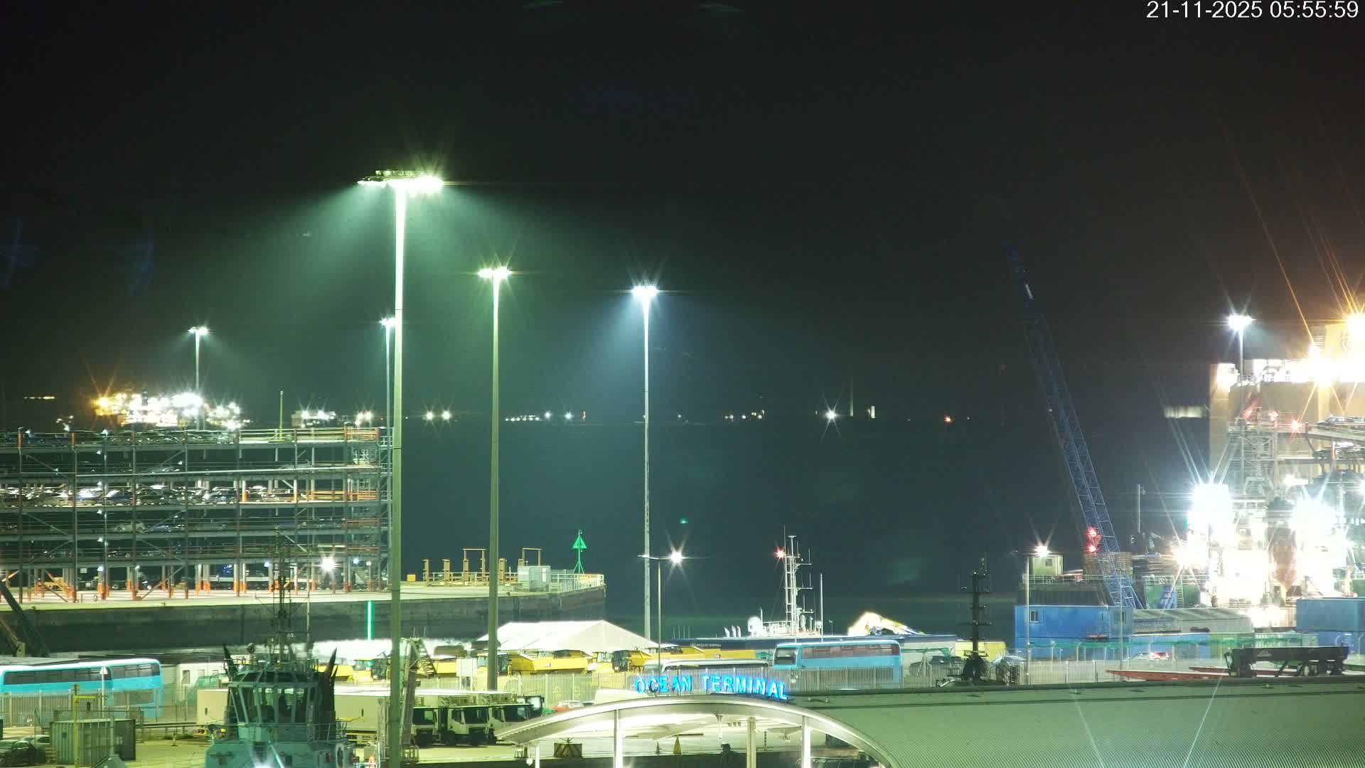 Port of Southampton Ocean Cruise Terminal (Berth 46) Live Cam - Southampton, Hampshire, South East, England, United Kingdom