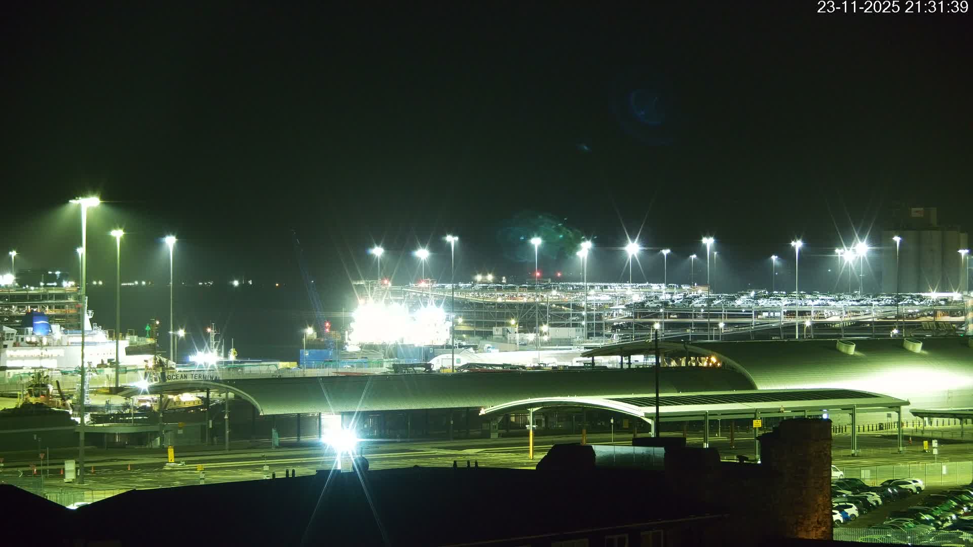 Port of Southampton Ocean Cruise Terminal (Berth 46) Live Cam - Southampton, Hampshire, South East, England, United Kingdom