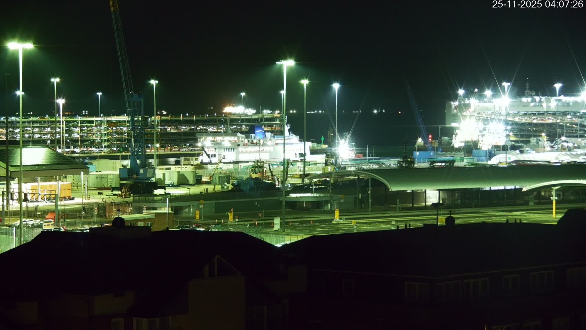 Port of Southampton Ocean Cruise Terminal (Berth 46) Live Cam - Southampton, Hampshire, South East, England, United Kingdom