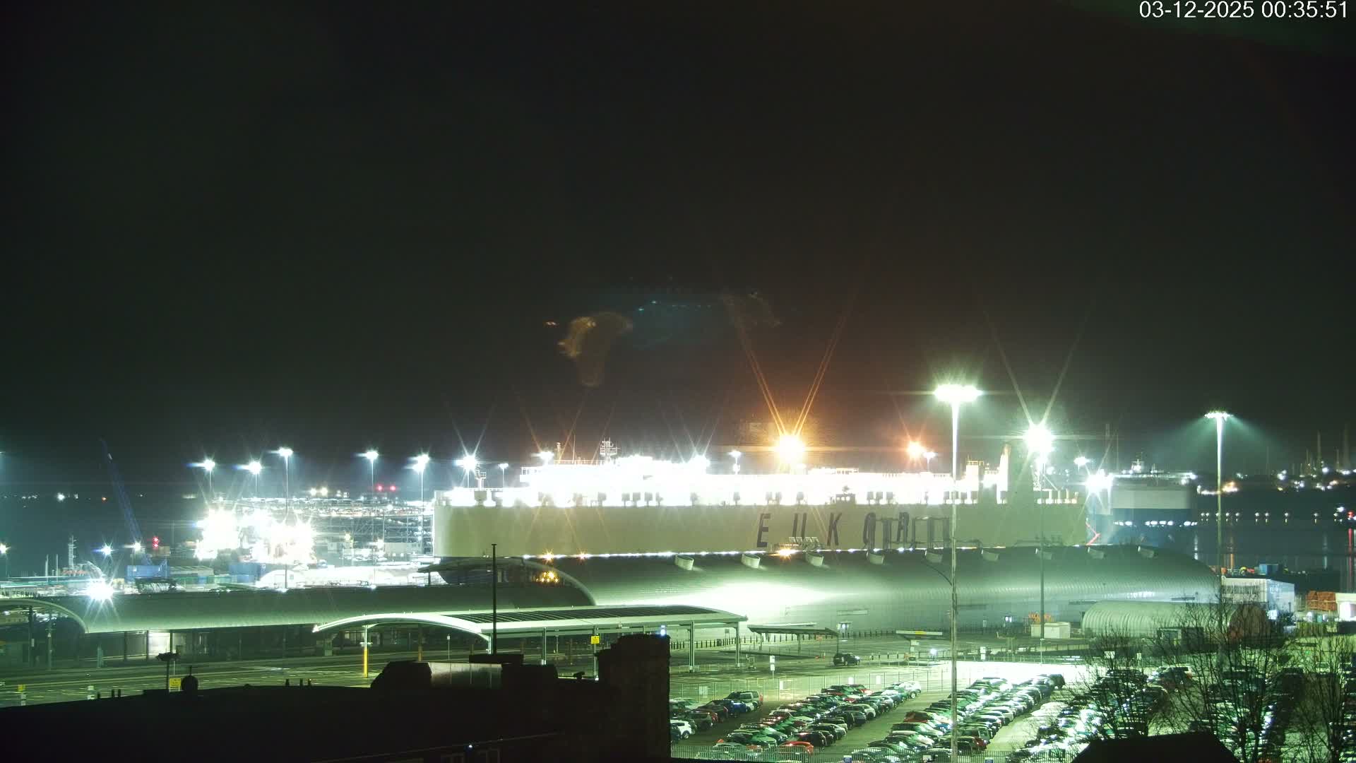 Port of Southampton Ocean Cruise Terminal (Berth 46) Live Cam - Southampton, Hampshire, South East, England, United Kingdom