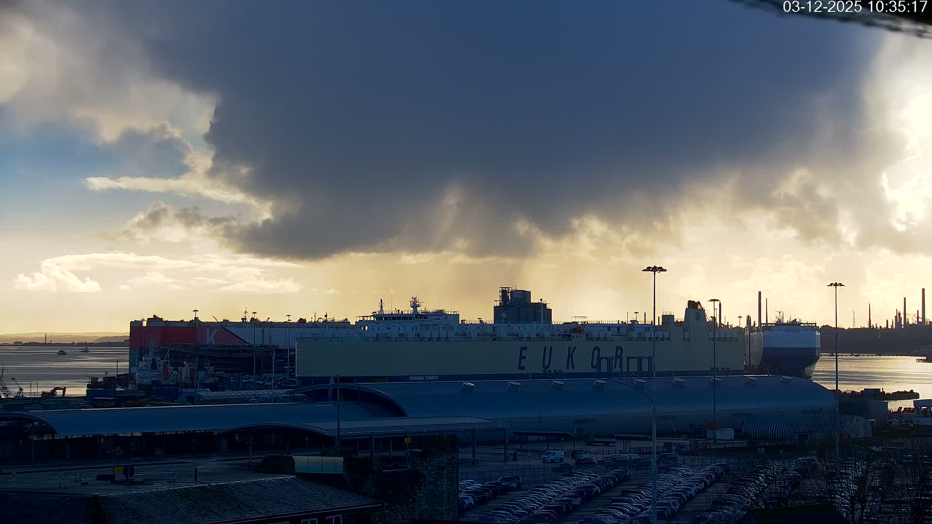 Port of Southampton Ocean Cruise Terminal (Berth 46) Live Cam - Southampton, Hampshire, South East, England, United Kingdom