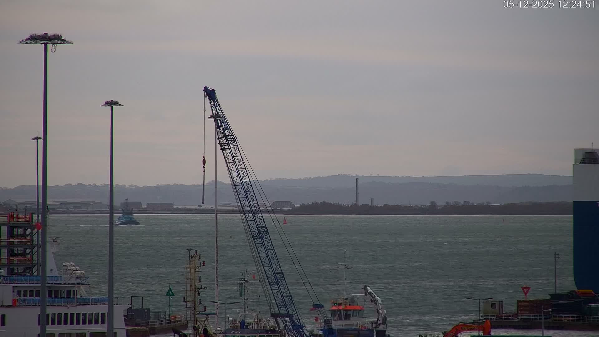 Port of Southampton Ocean Cruise Terminal (Berth 46) Live Cam - Southampton, Hampshire, South East, England, United Kingdom