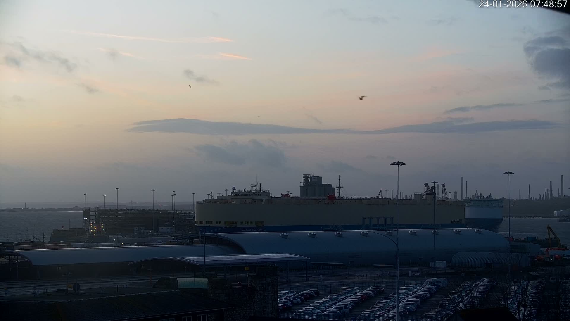 Port of Southampton Ocean Cruise Terminal (Berth 46) Live Cam - Southampton, Hampshire, South East, England, United Kingdom
