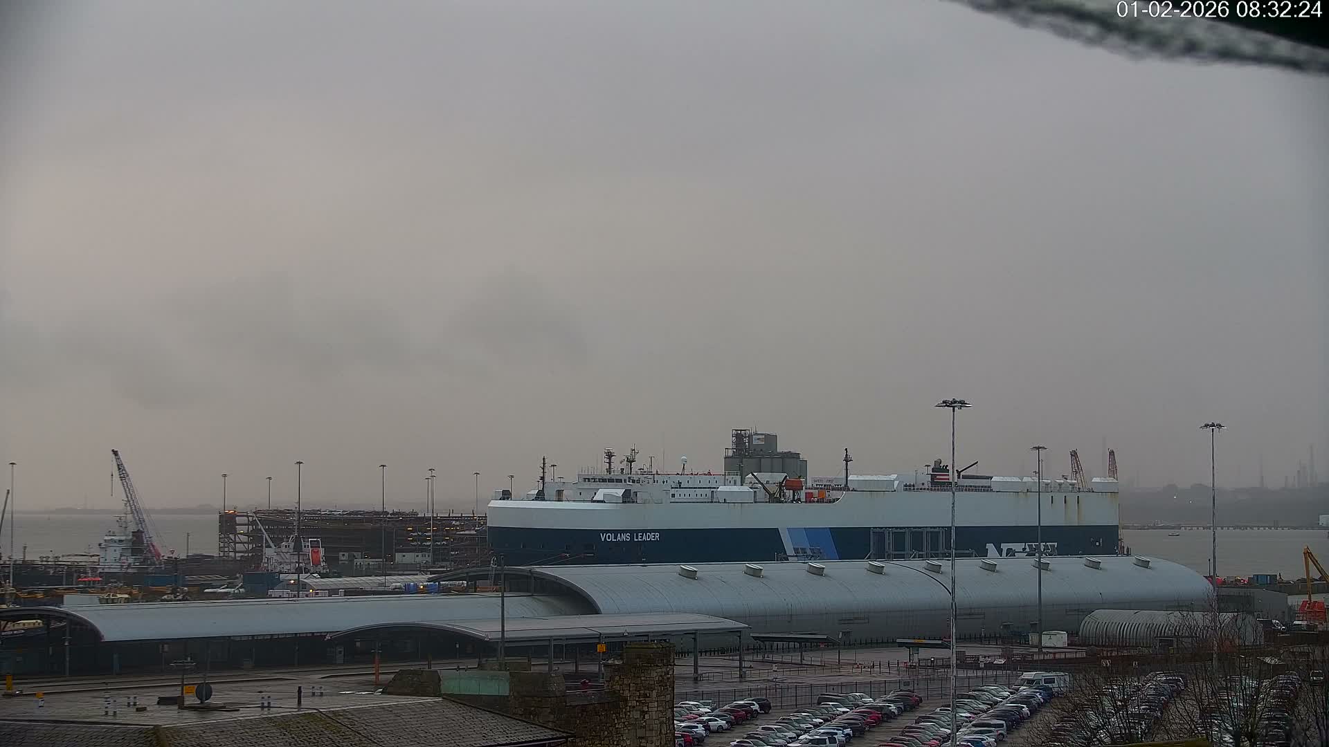 Port of Southampton Ocean Cruise Terminal (Berth 46) Live Cam - Southampton, Hampshire, South East, England, United Kingdom