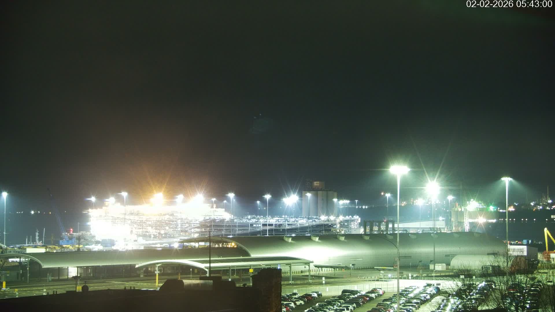 Port of Southampton Ocean Cruise Terminal (Berth 46) Live Cam - Southampton, Hampshire, South East, England, United Kingdom